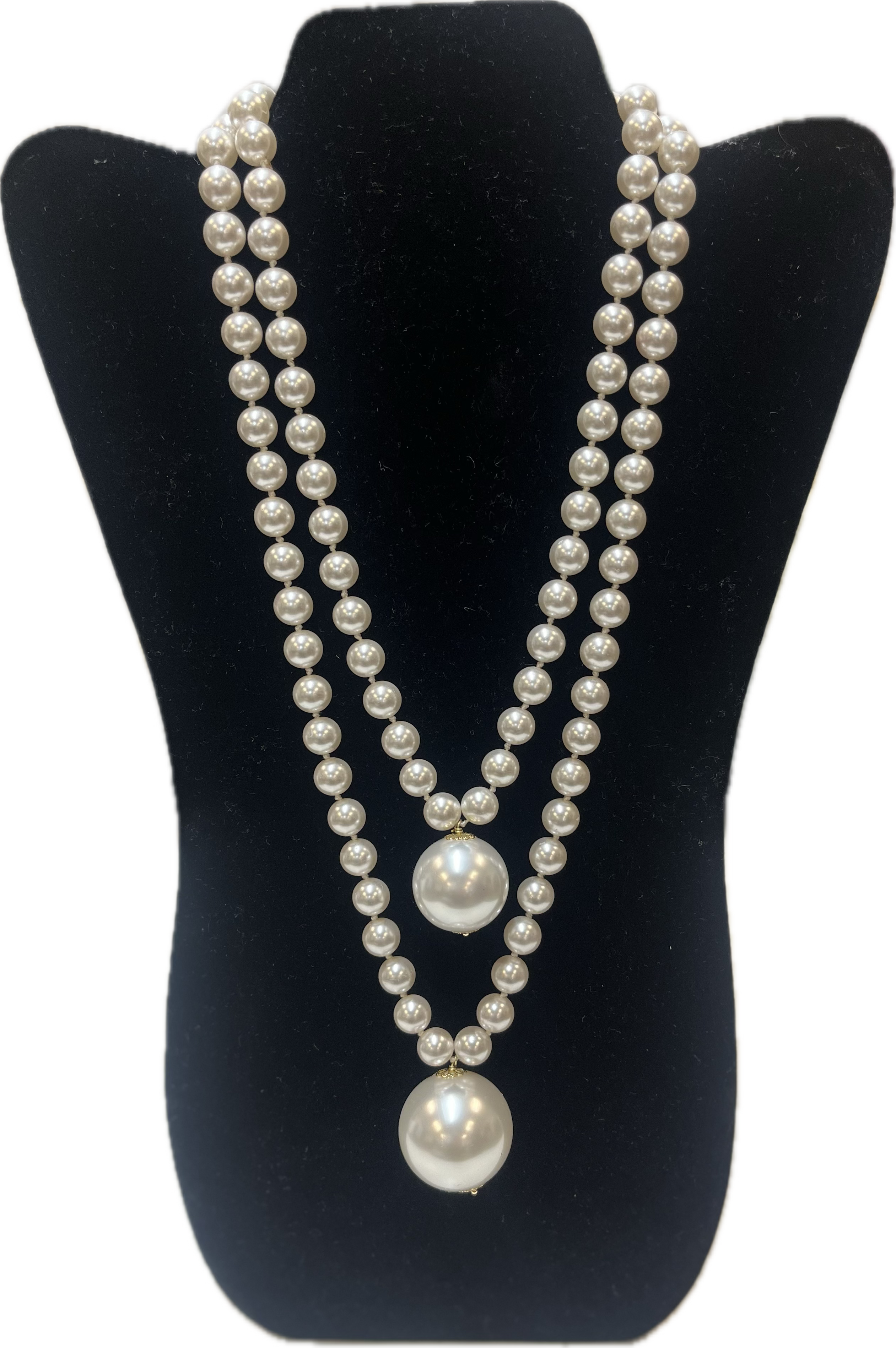The Betty Necklace- Pearl W/ Pearl