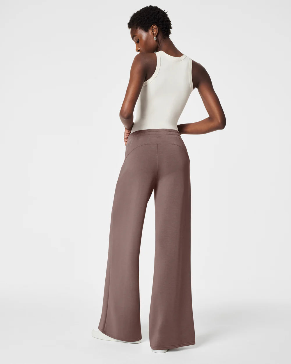 Air Essentials Wide Leg Pant by Spanx - Smoke