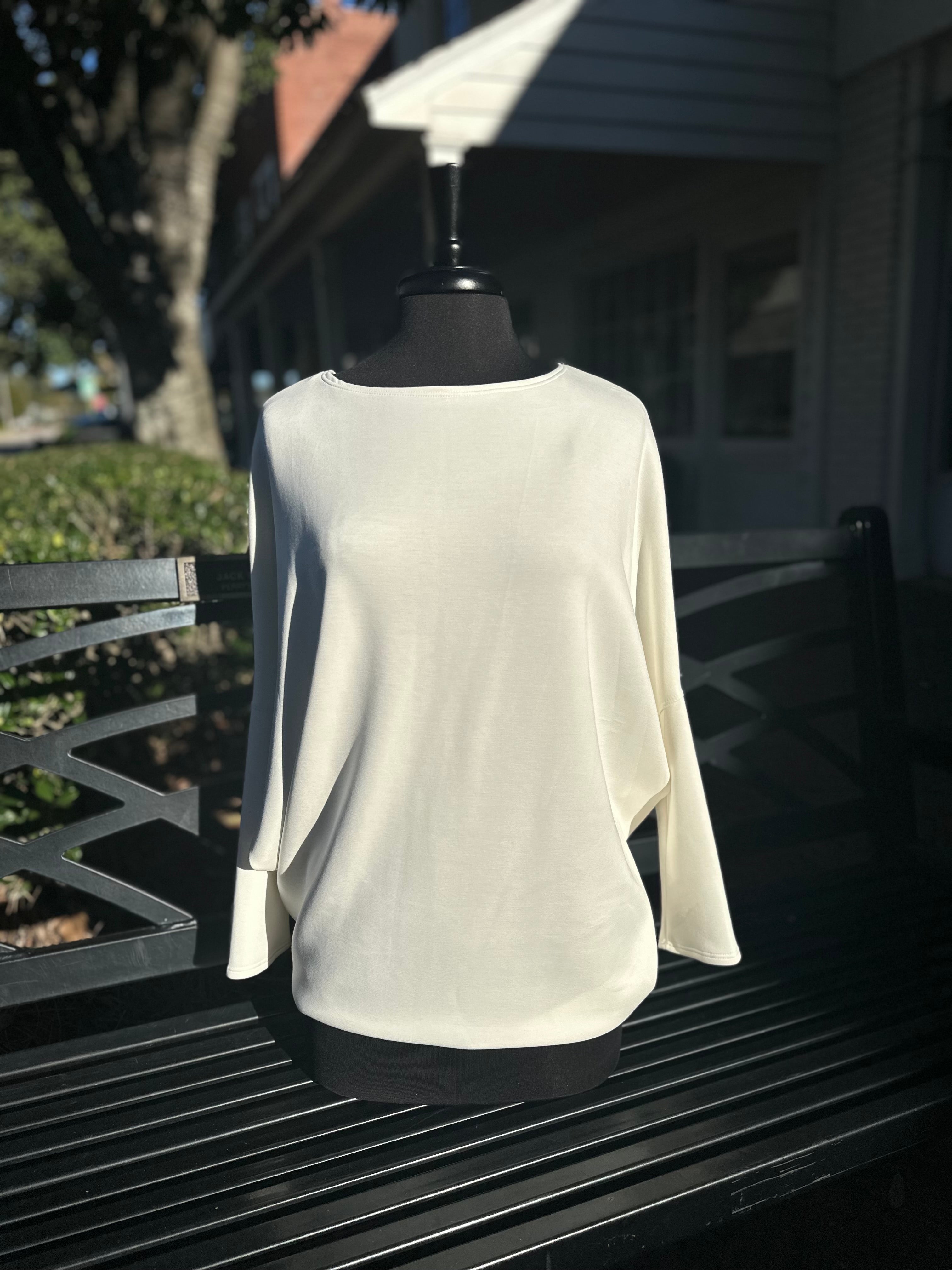 Boatneck Perfect Tunic - Off White