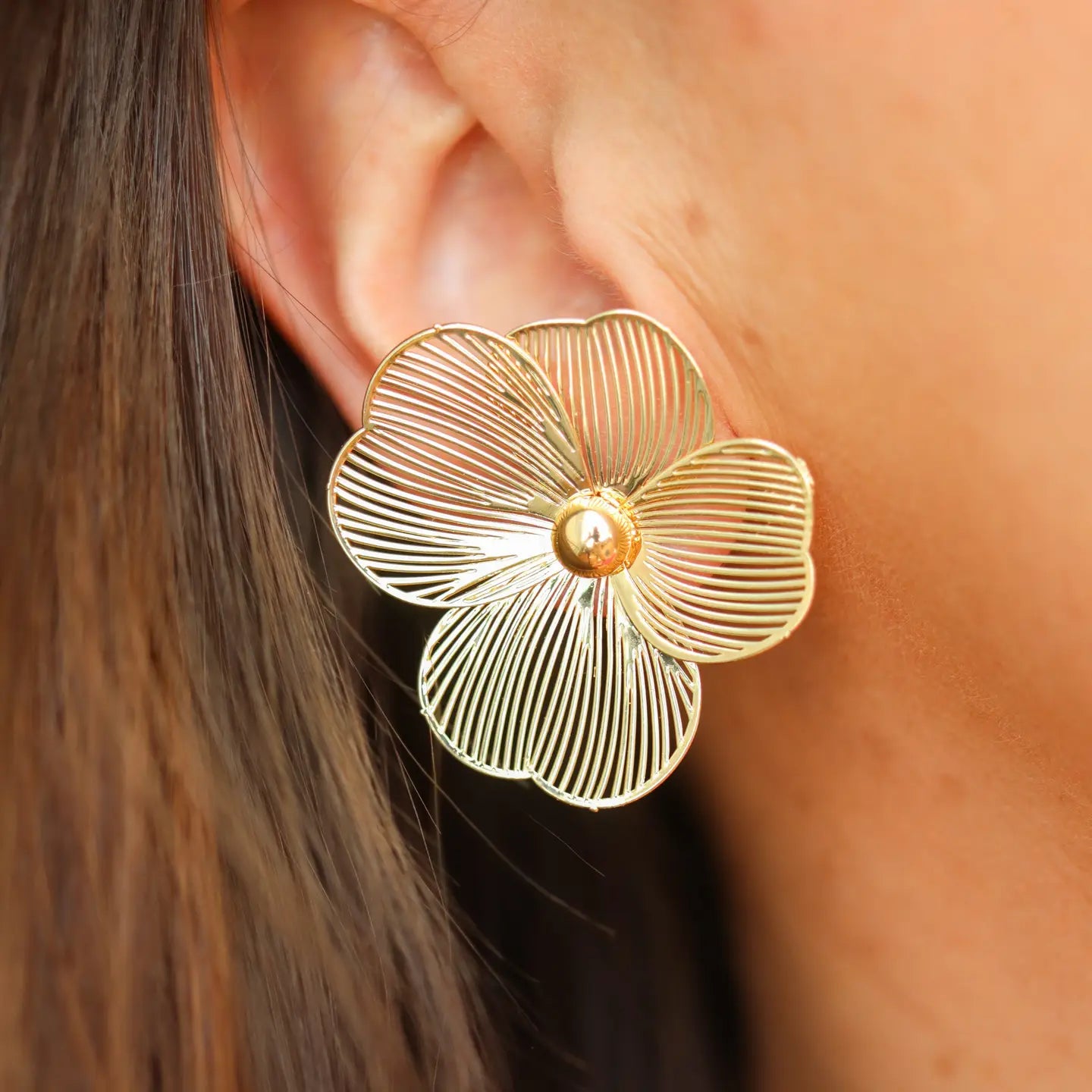 Augusta Azalea Floral Stud Earrings