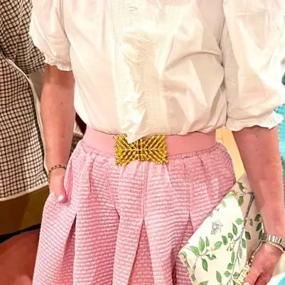 Light Pink Stretch Belt Band