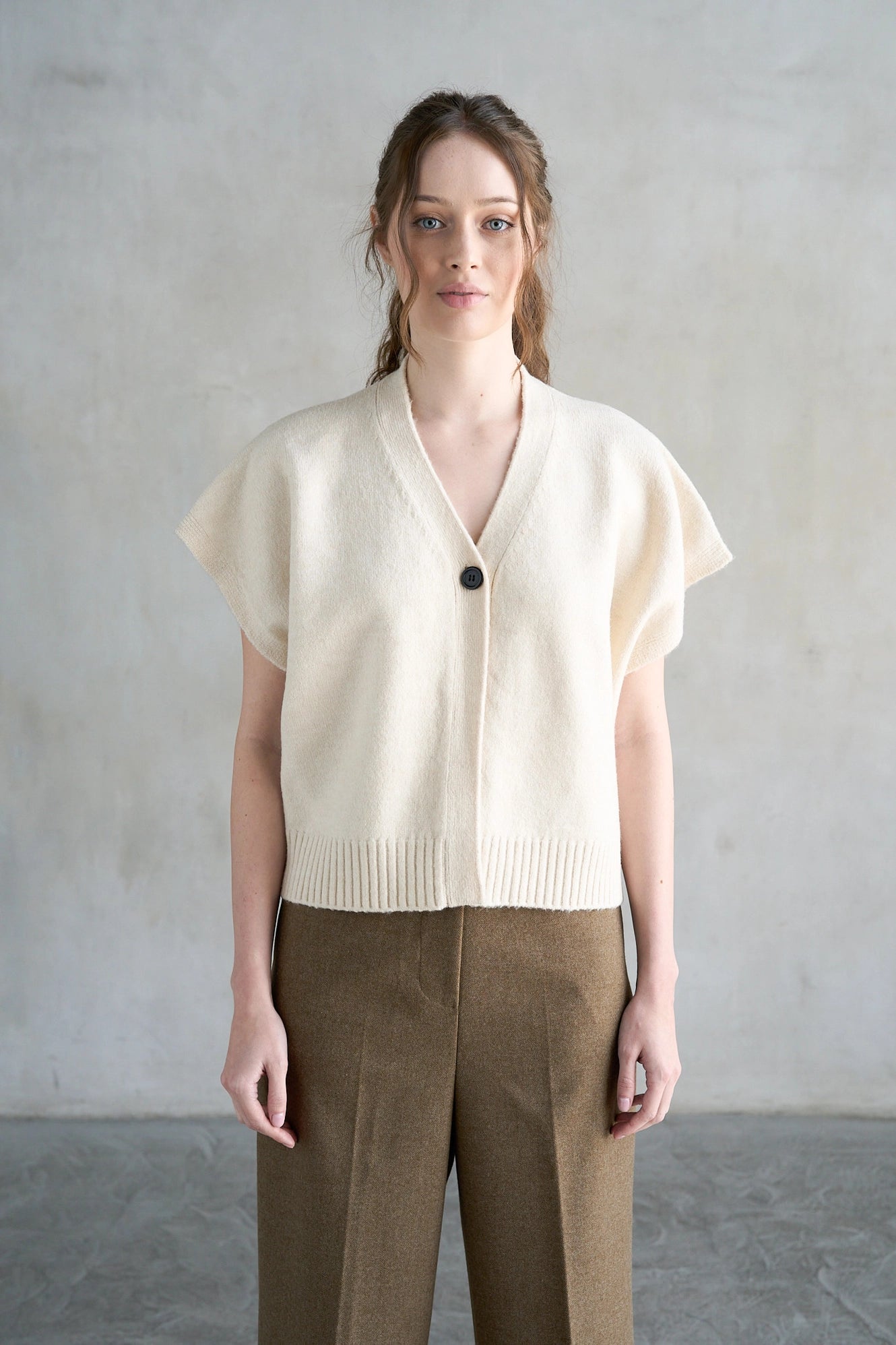 The Valerie Single Button Front Sweater Vest