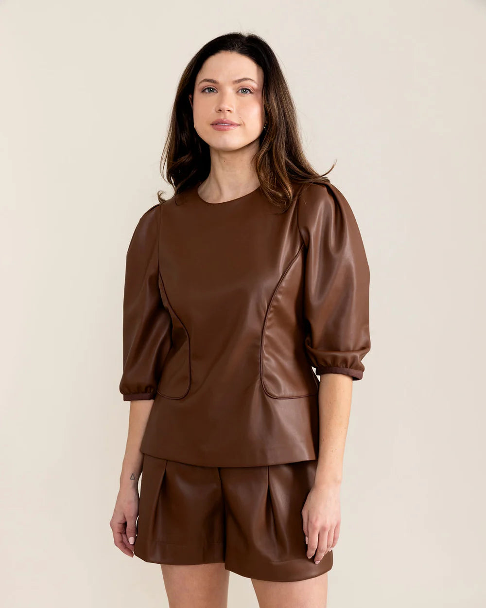 Lucie Top- Chocolate