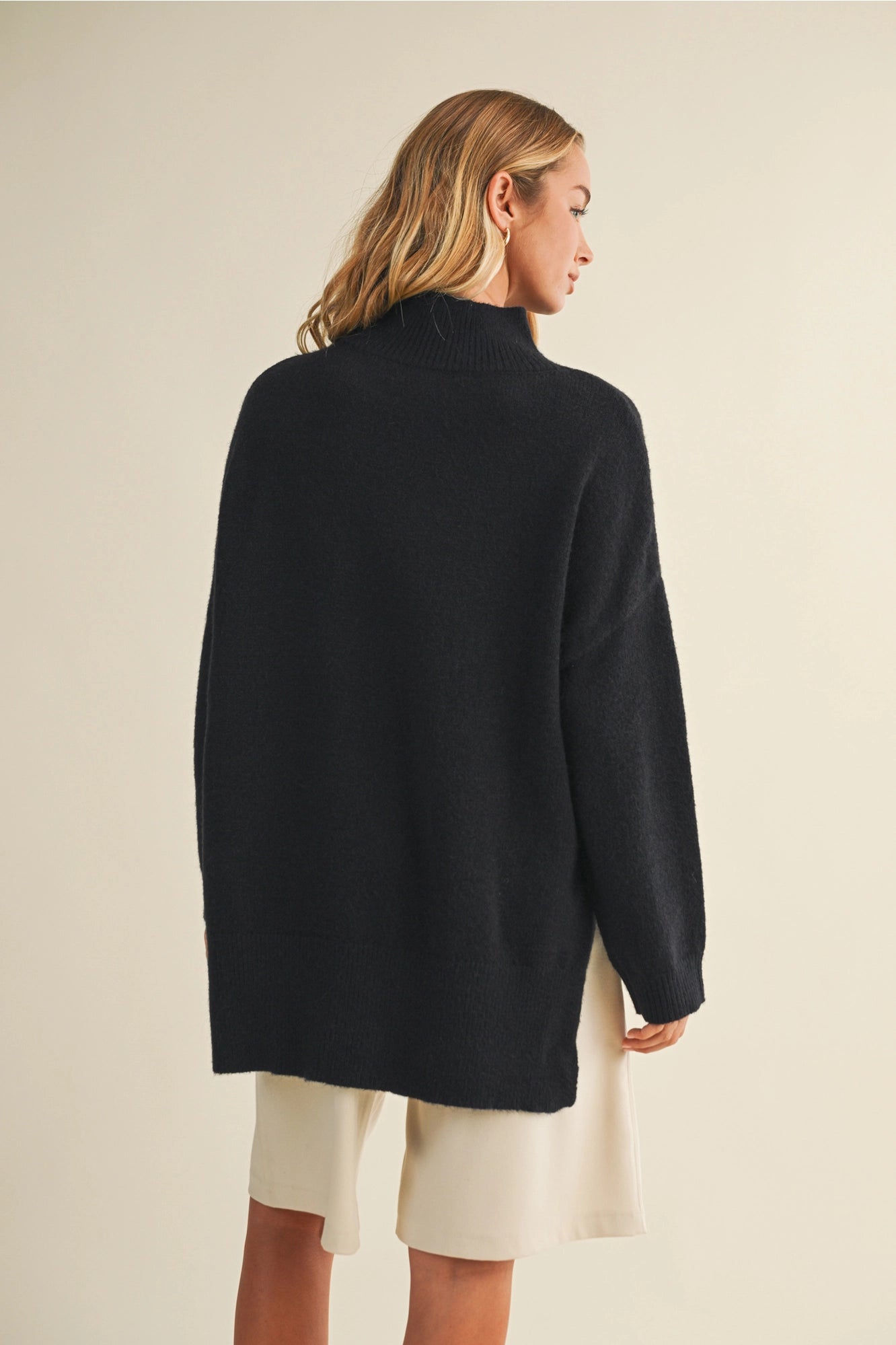The Martin Mock Neck Sweater Top - Two Colors