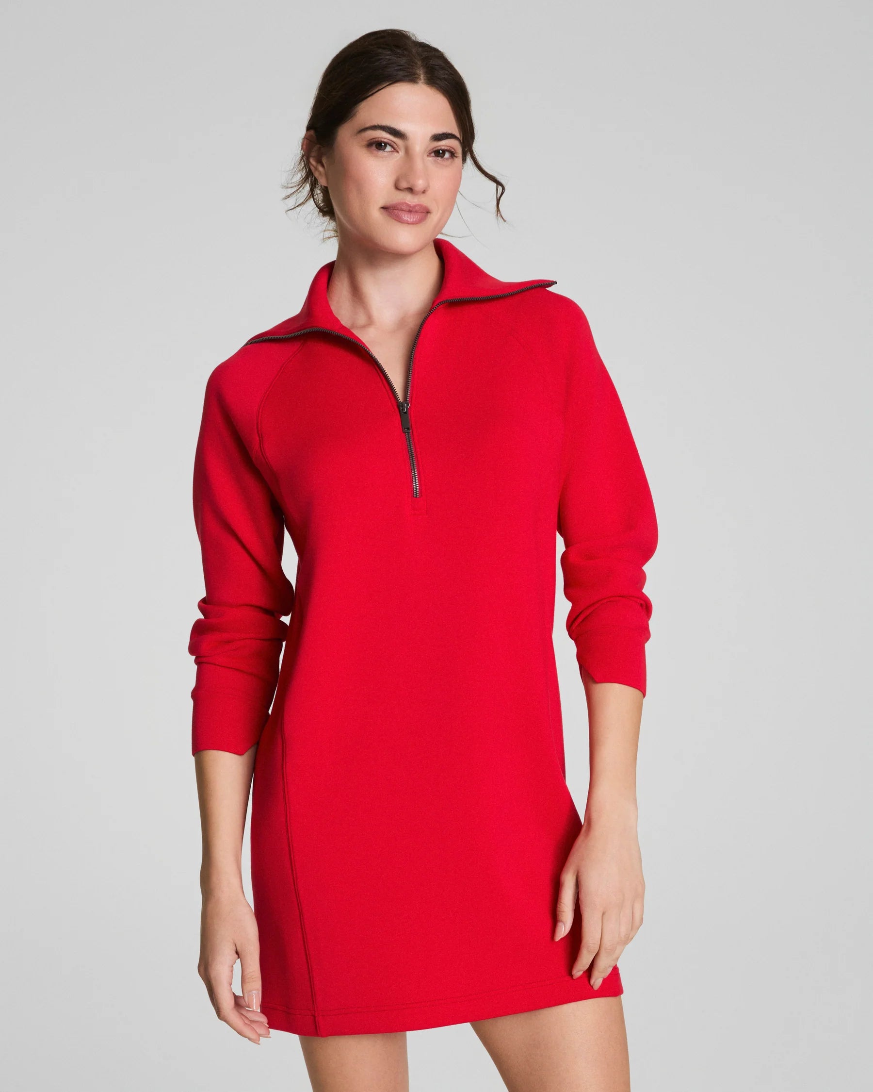 AirEssentials® Half Zip Dress by Spanx - Red