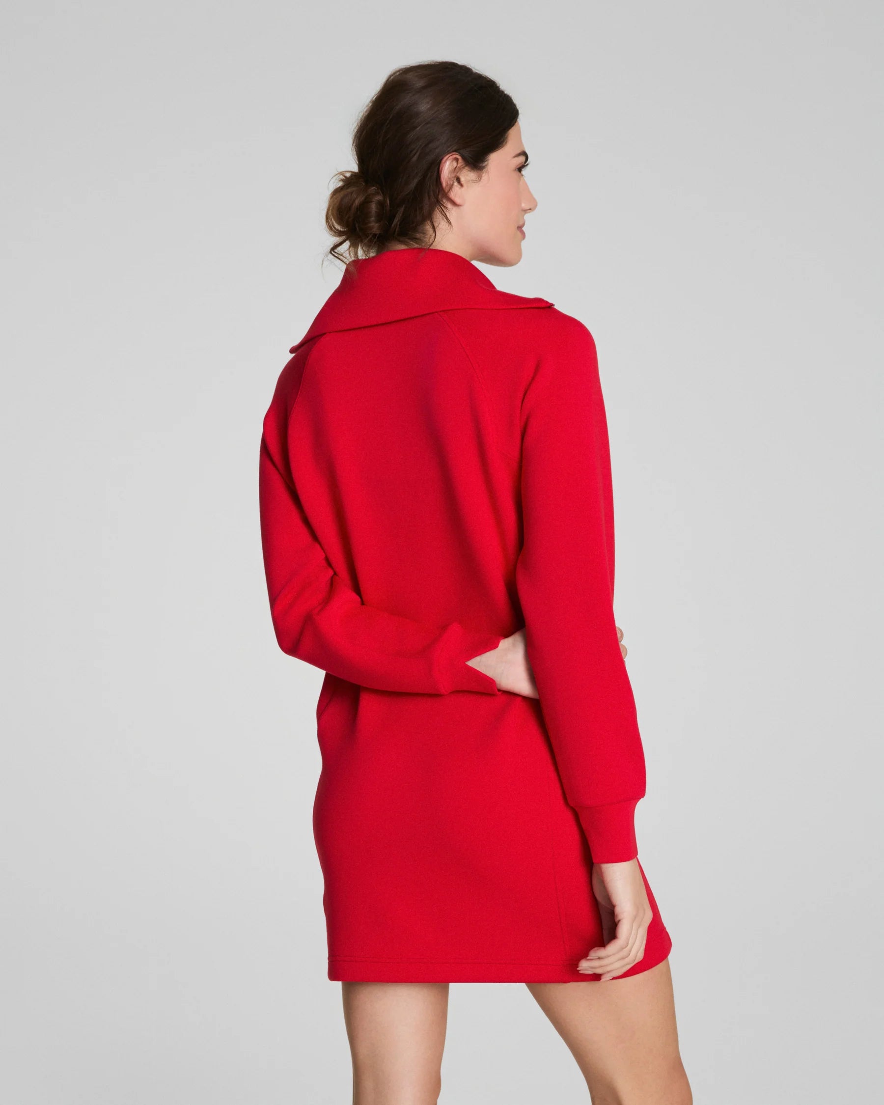 AirEssentials® Half Zip Dress by Spanx - Red