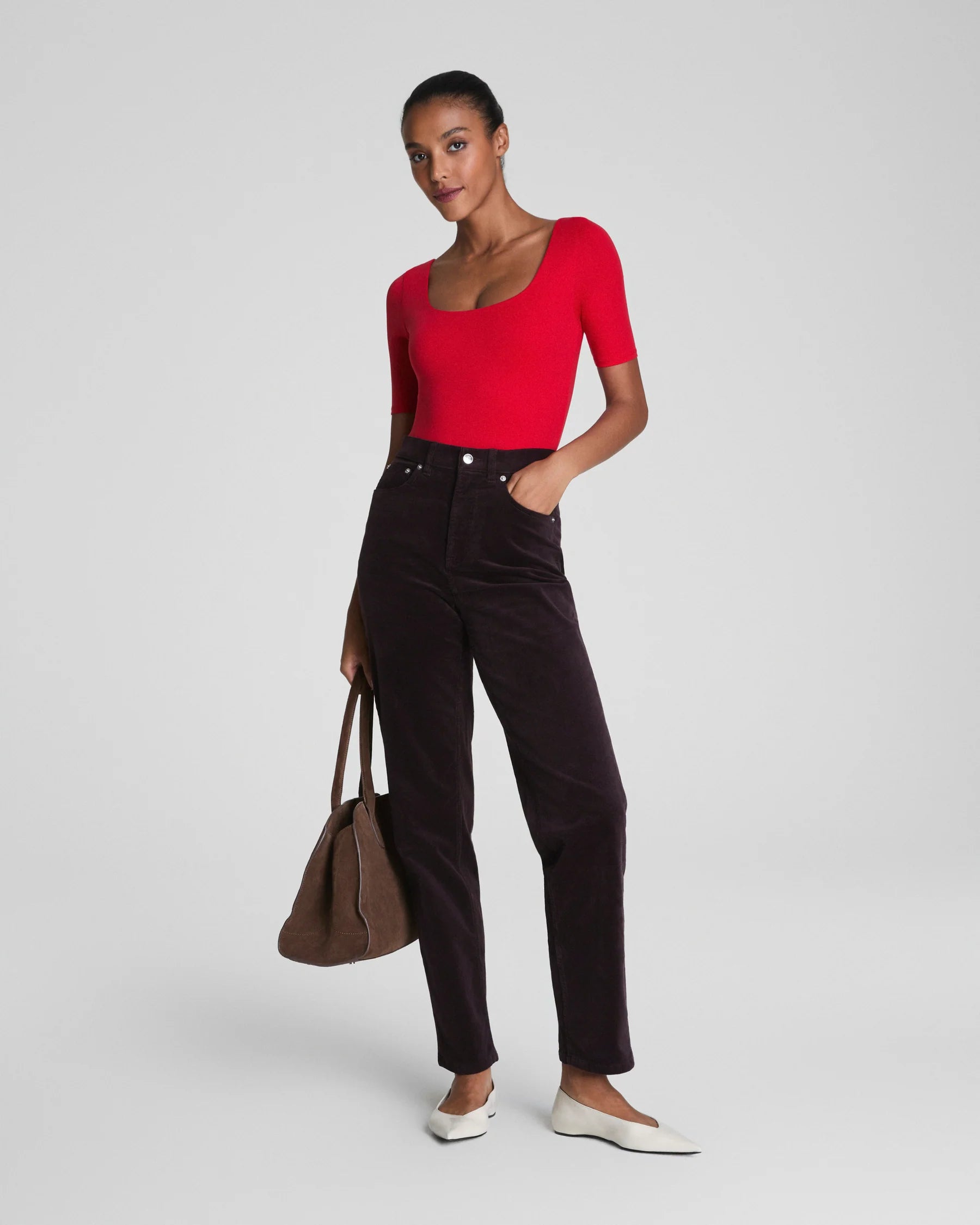 Spanx Corduroy 90s Straight Leg Jeans