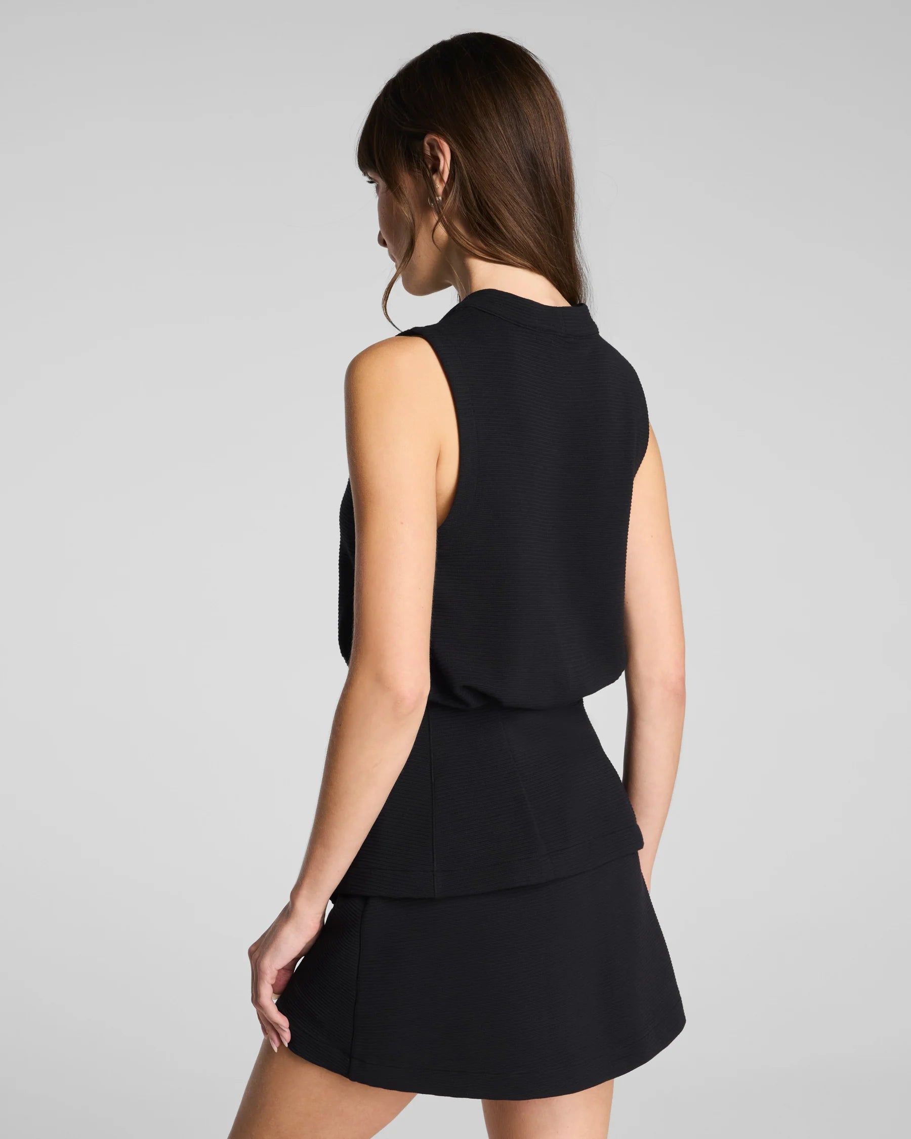 French Rib Button Down Vest - Two Colors