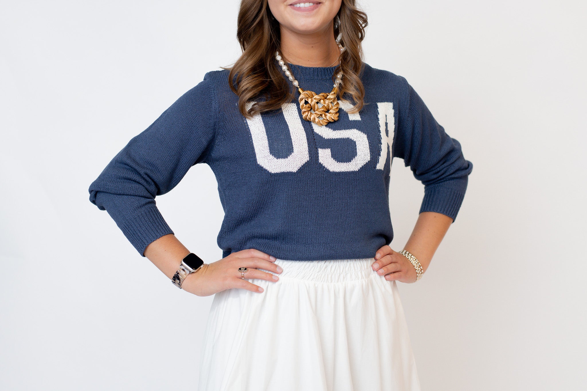 Heart Knot on Freshwater Pearl Necklace