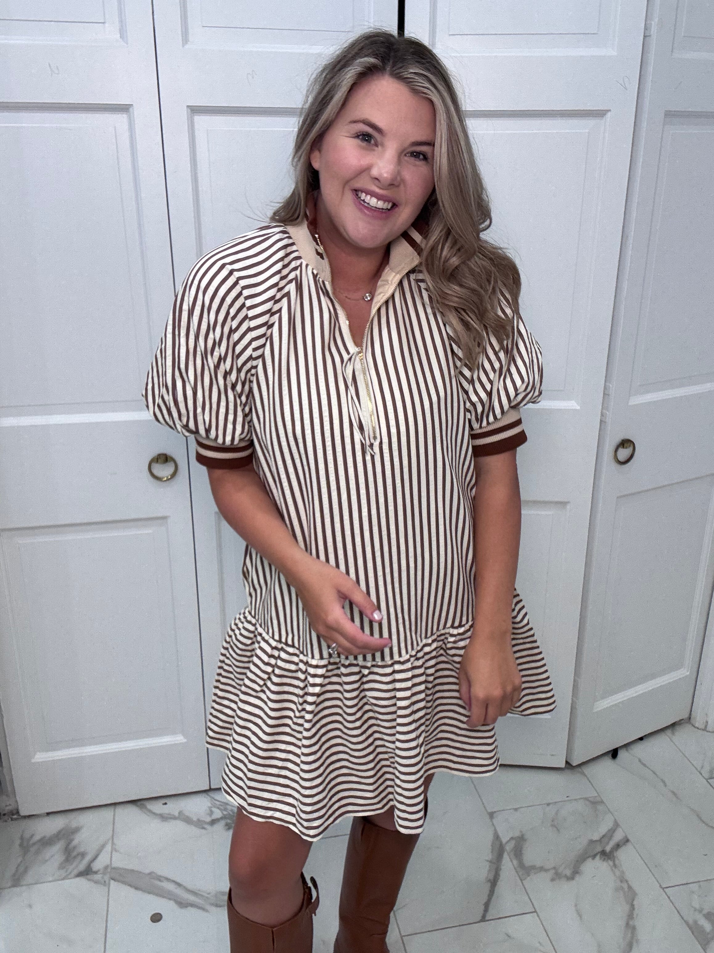 The Dolly Dress - Camel