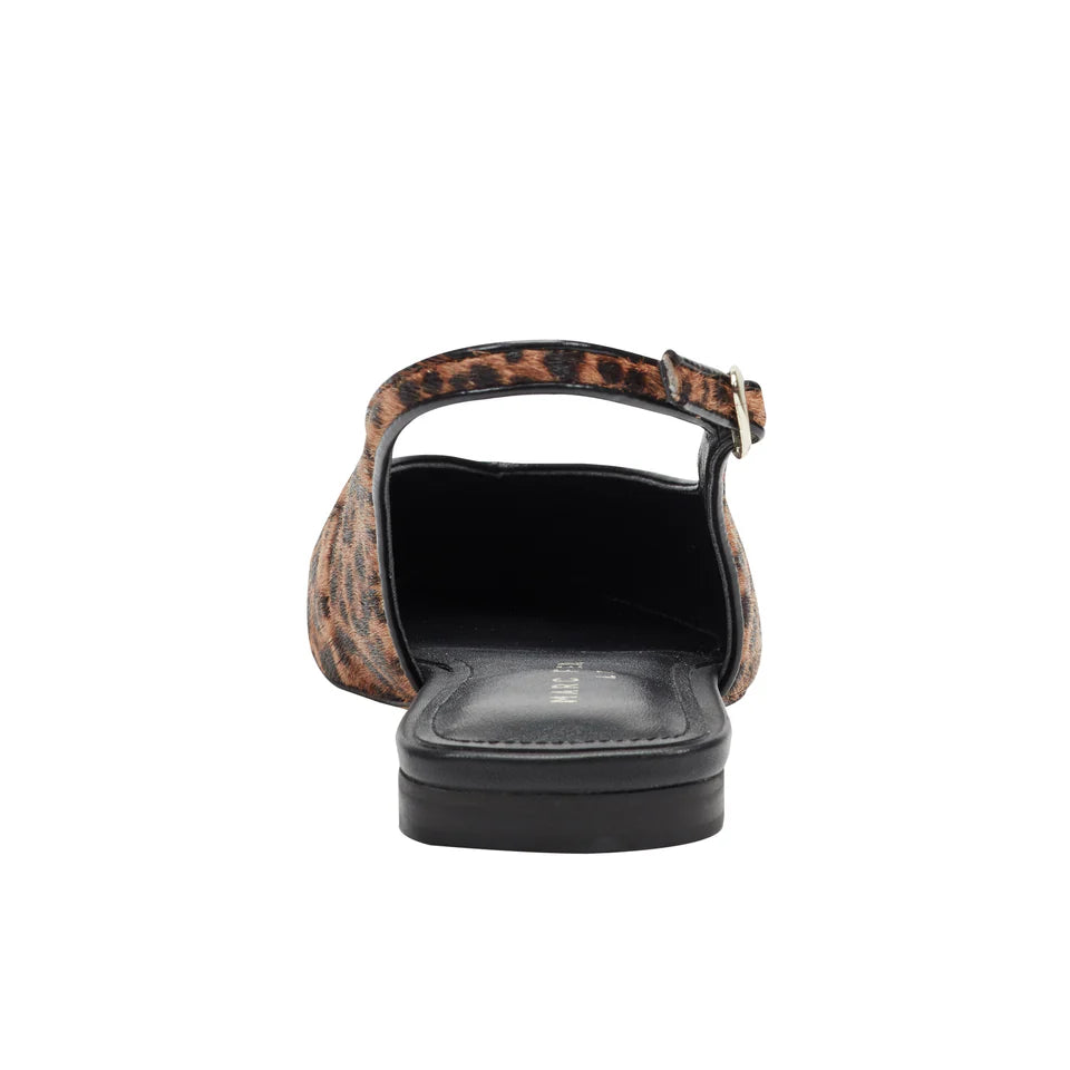 Gabra Slingback Flat - Leopard Print