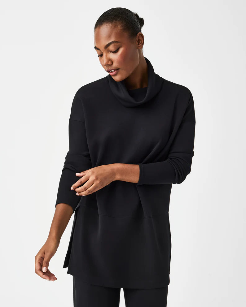 AirEssentials Turtleneck Tunic- Black