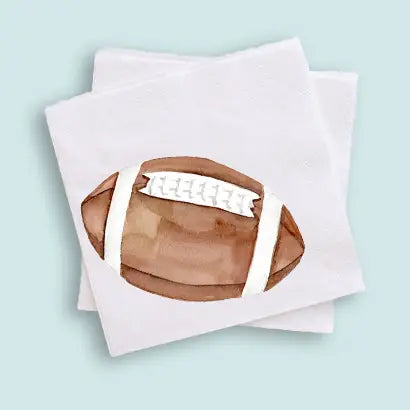 Football Watercolor Napkins