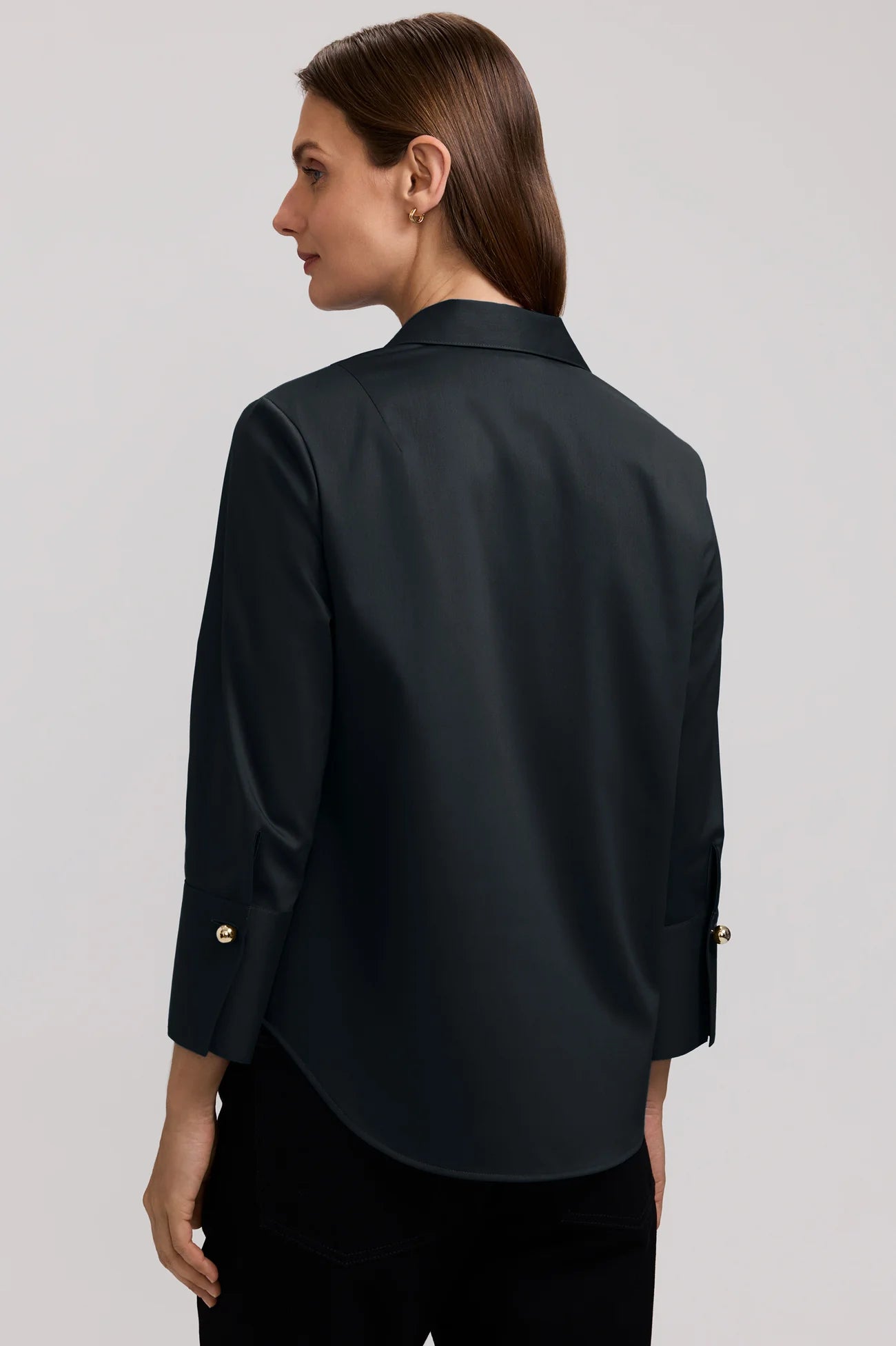 Catalina Stretch Matte Sateen 3/4 Sleeve Popover Shirt - Two Color Options