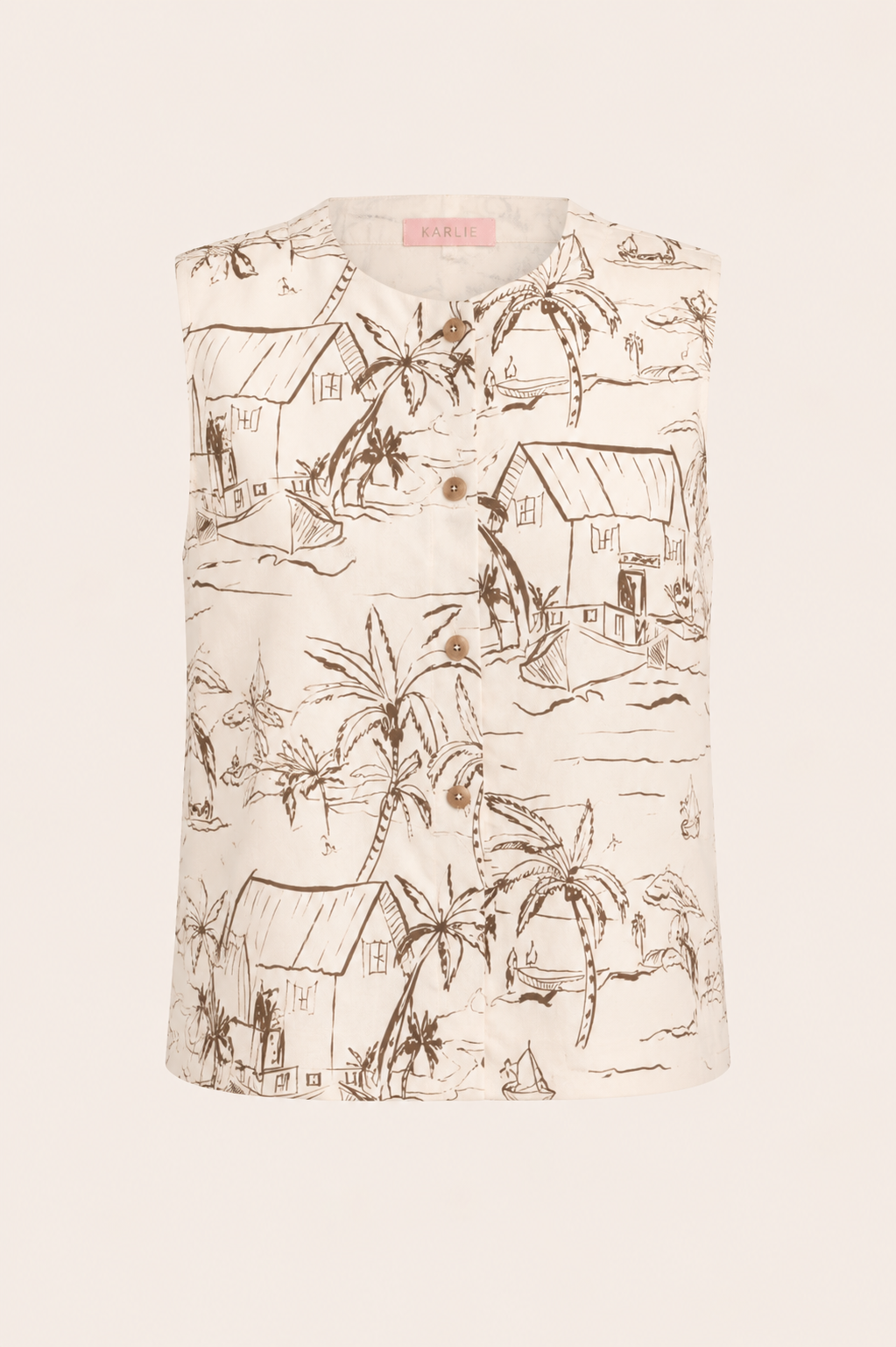 Baha Coconut Hut Sleeveless Top