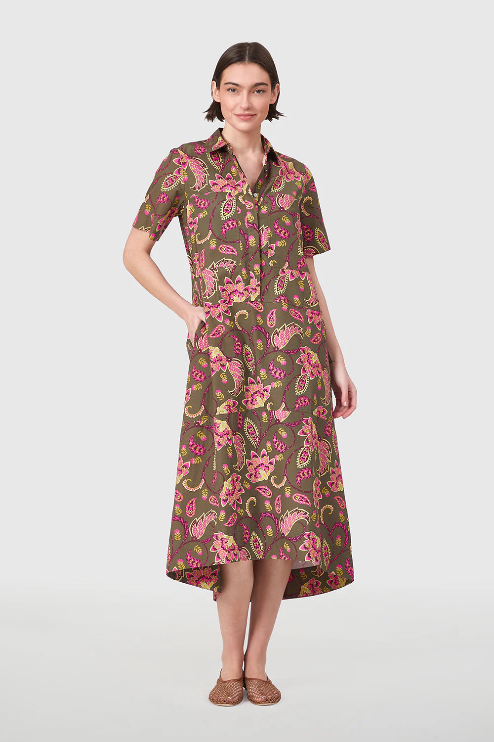 City Dress - Raspberry Garden