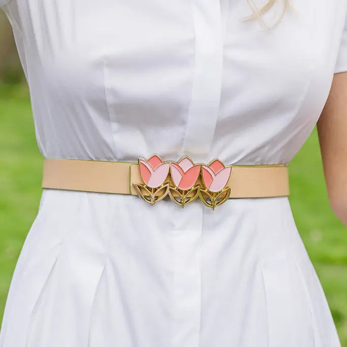 Chartreuse-Or-Dare & Honey Reversible Leather Belt