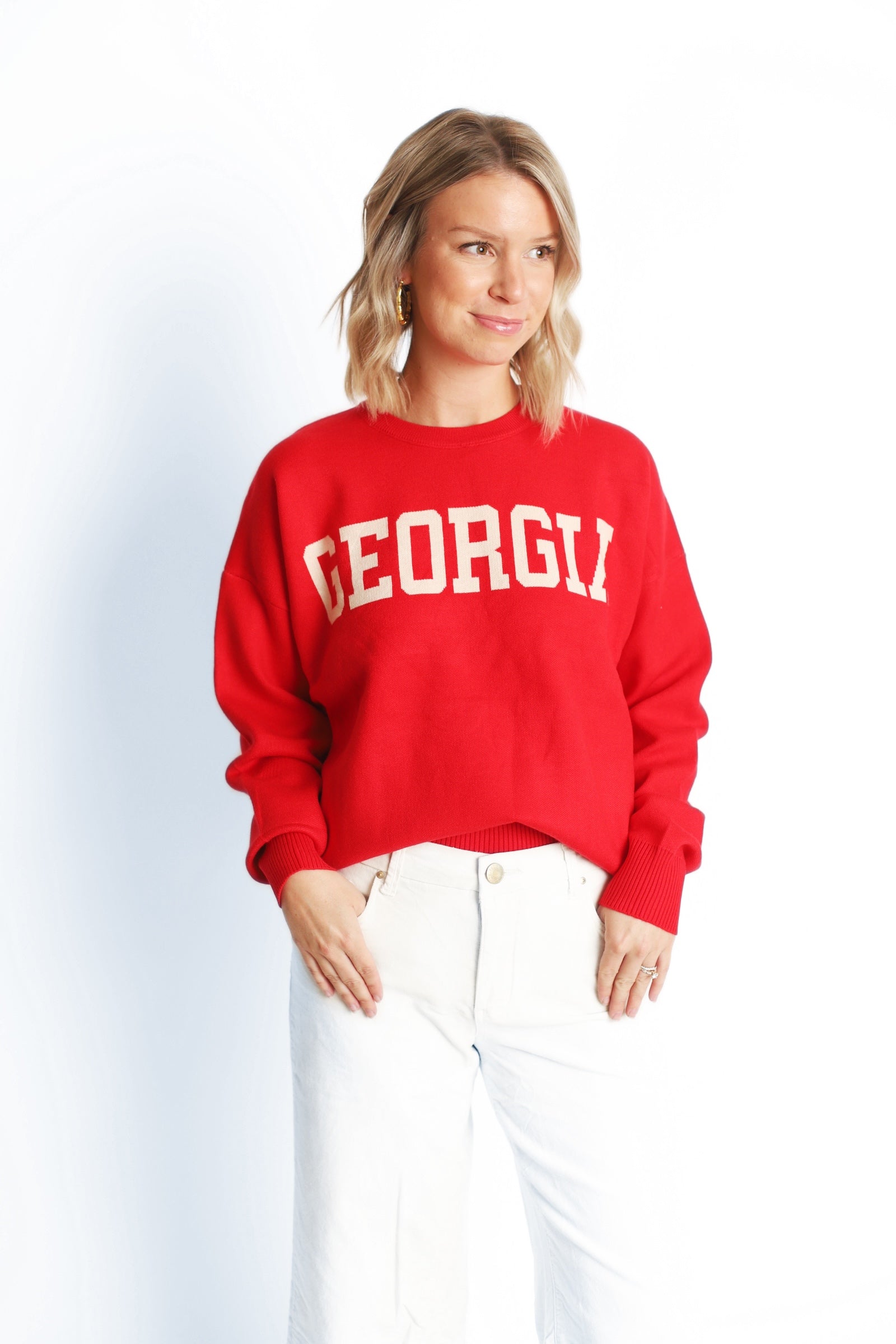 GEORGIA Sweater - Red