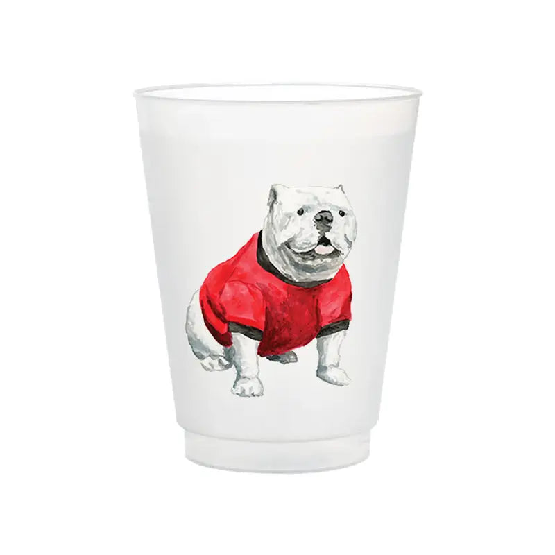 Bulldog Frosted Cup Set