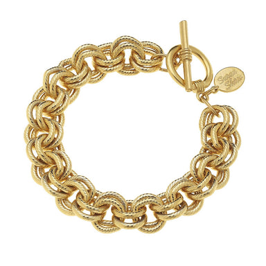 Cannes Gold Link Bracelet