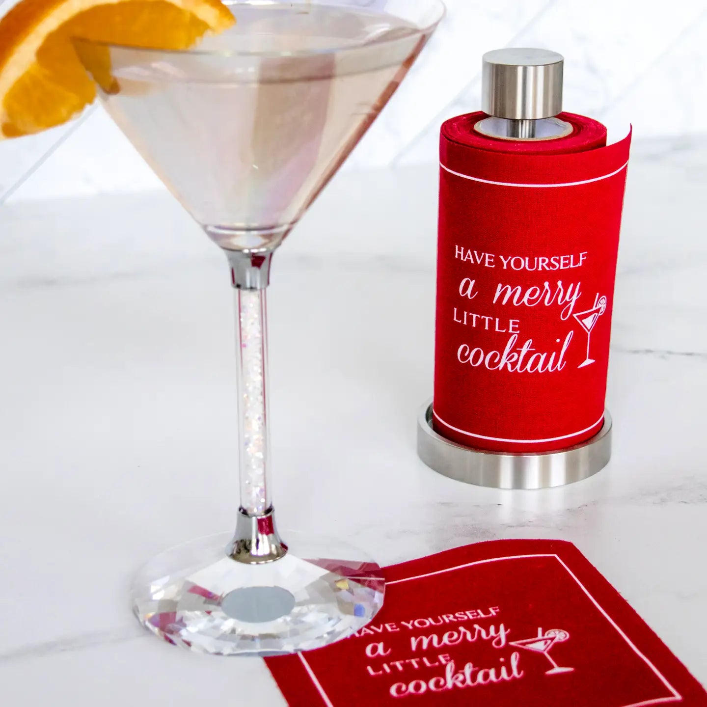 Have Yourself A Merry Little Cocktail - Cocktail Napkin Roll