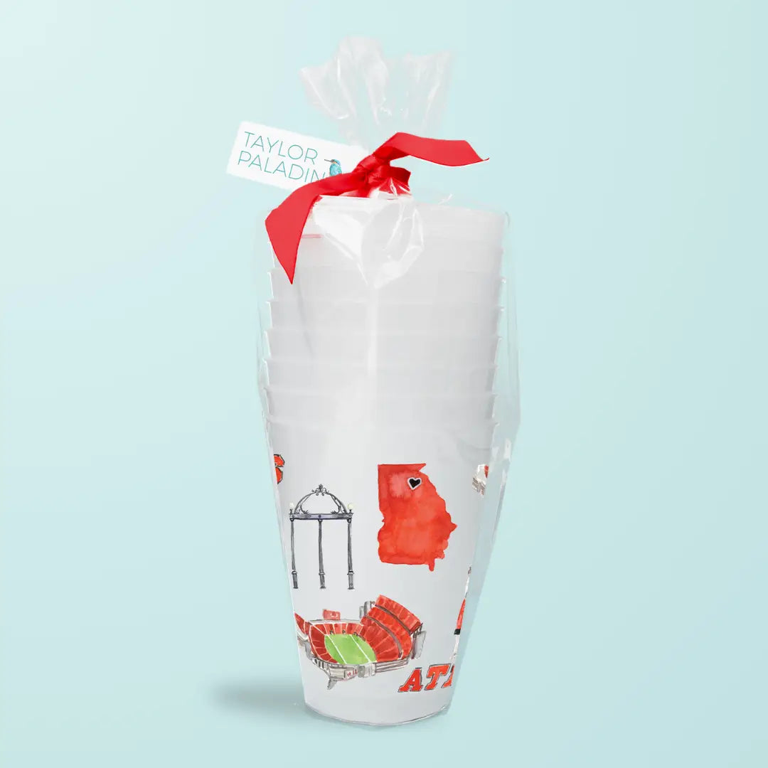 Athens Pattern Cups - Set of 8