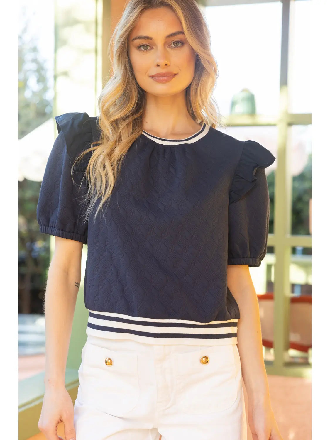 The Kimmie Top - Navy