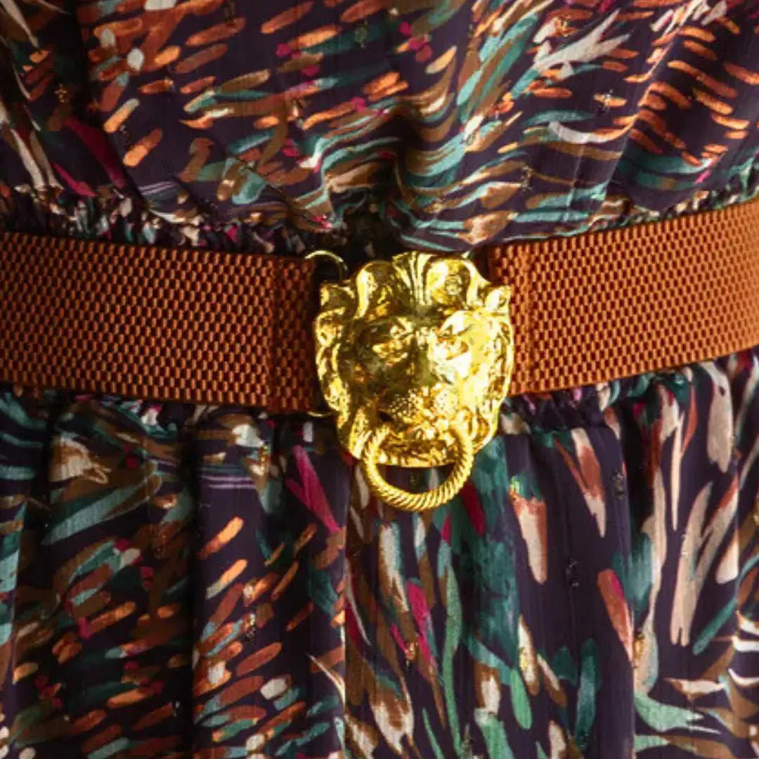 Dark Brown Stretch Belt Band