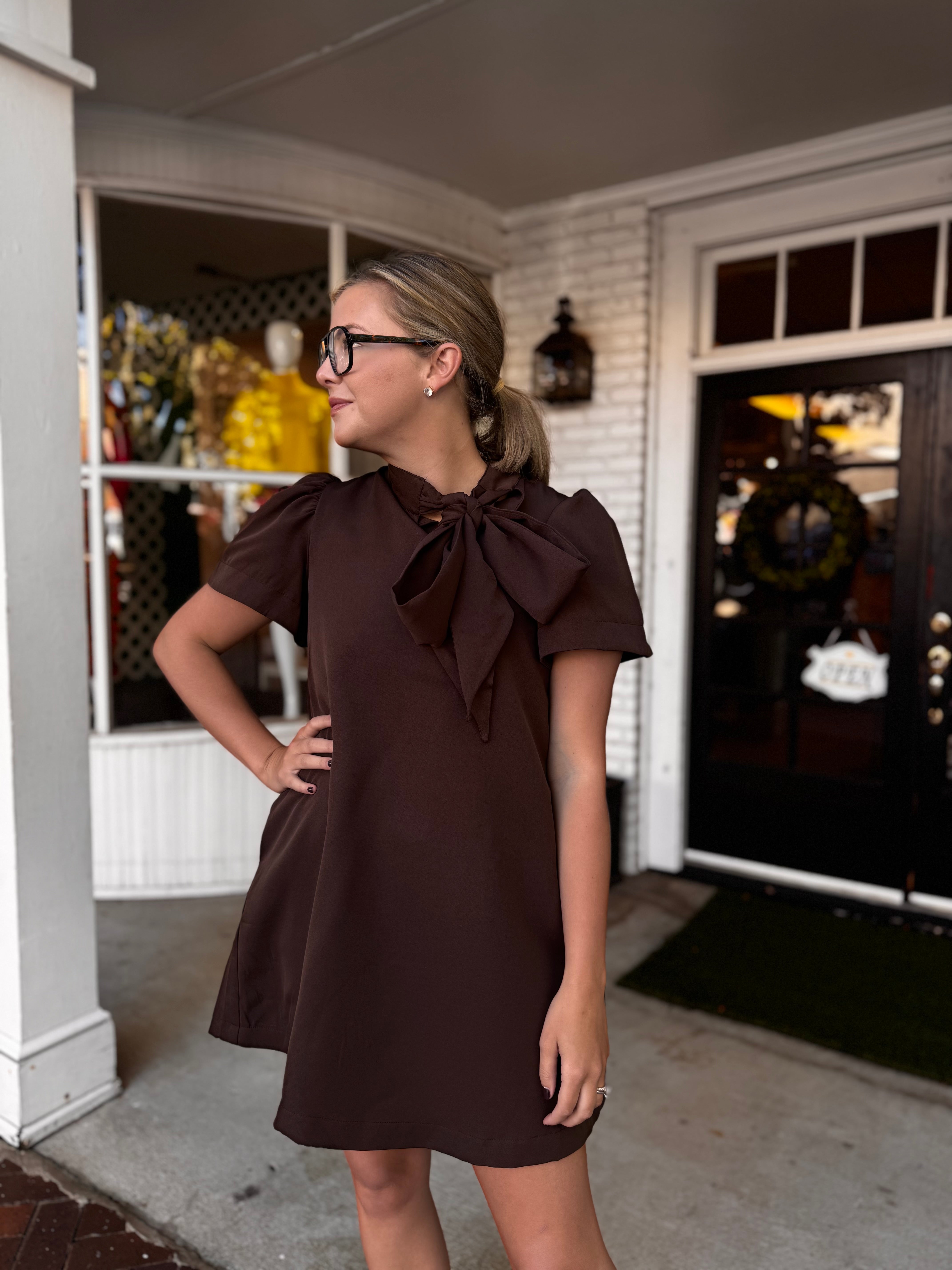 The Clara Dress - Brown