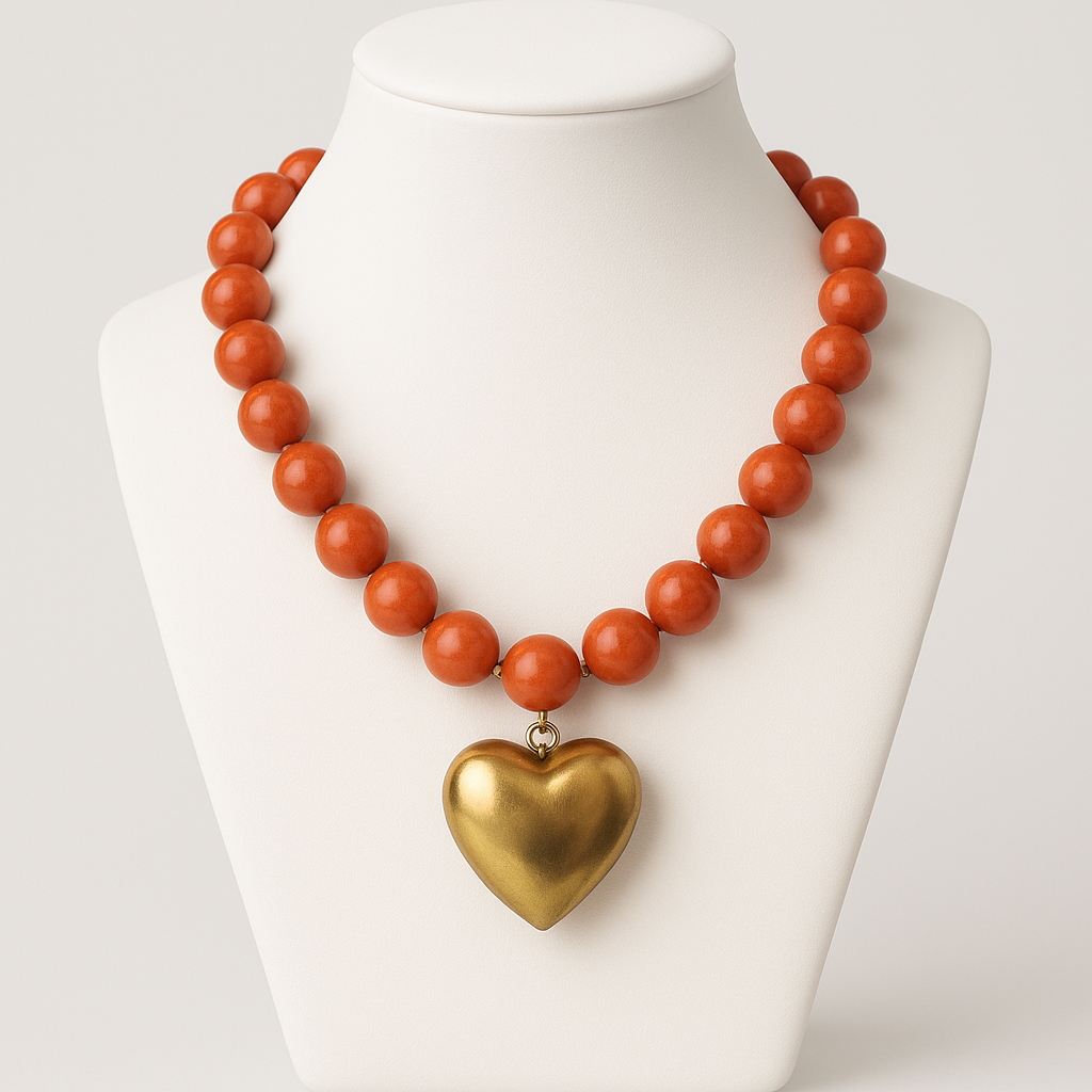 The Golden Heart Necklace - Three Colors