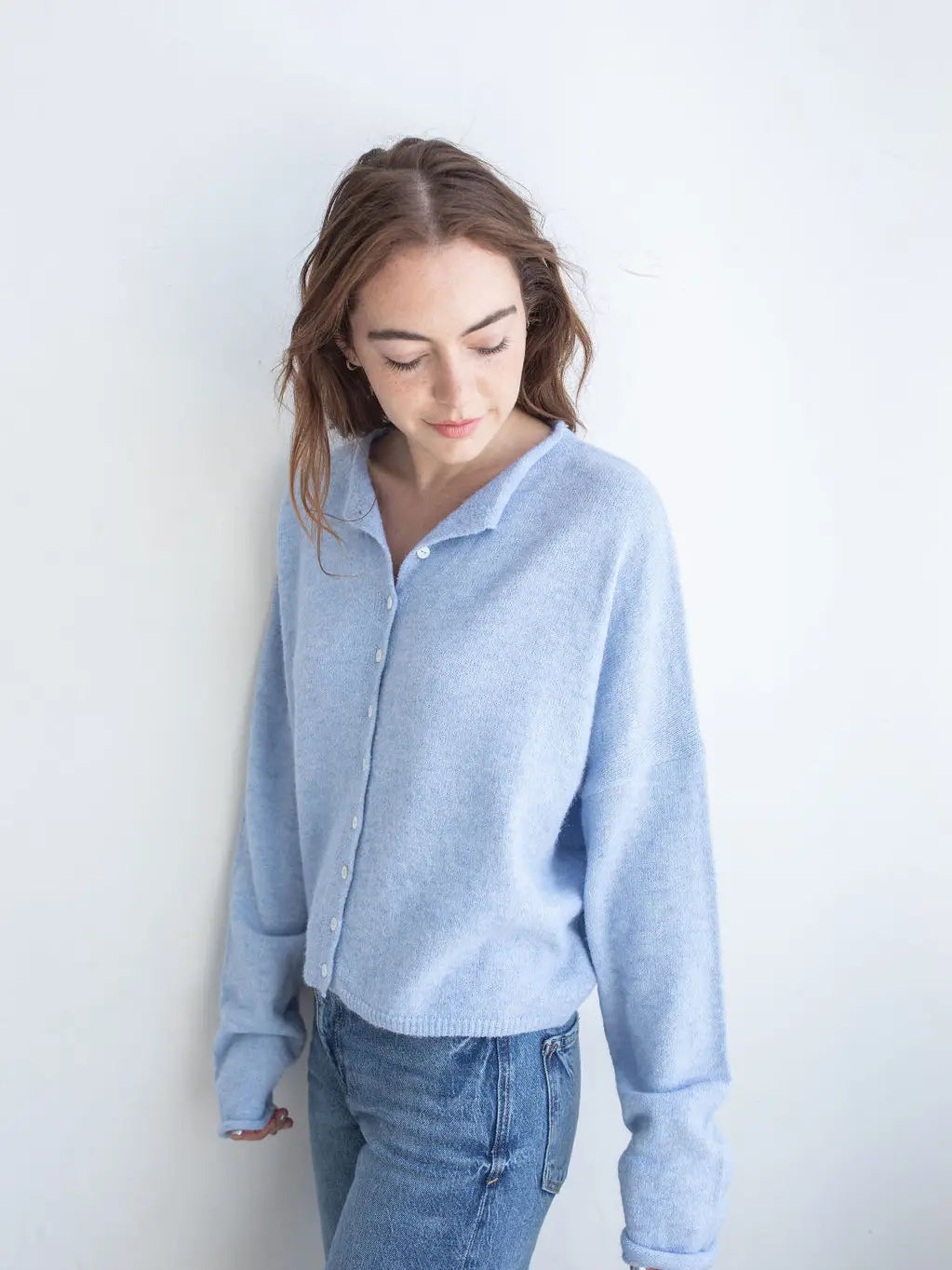 The Piper Cardigan - Sky Blue