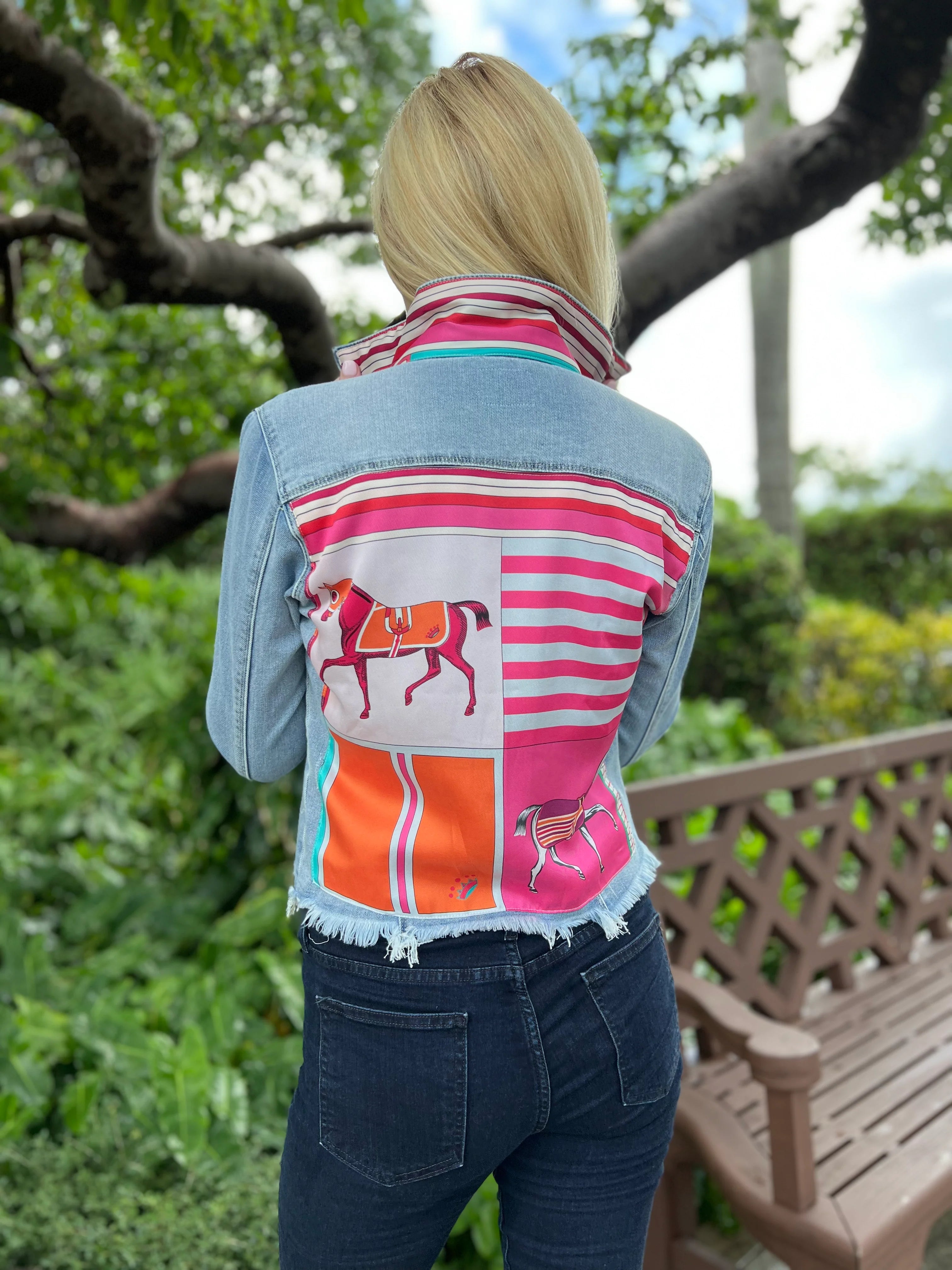 The Light Denim Jacket - Pink Horse