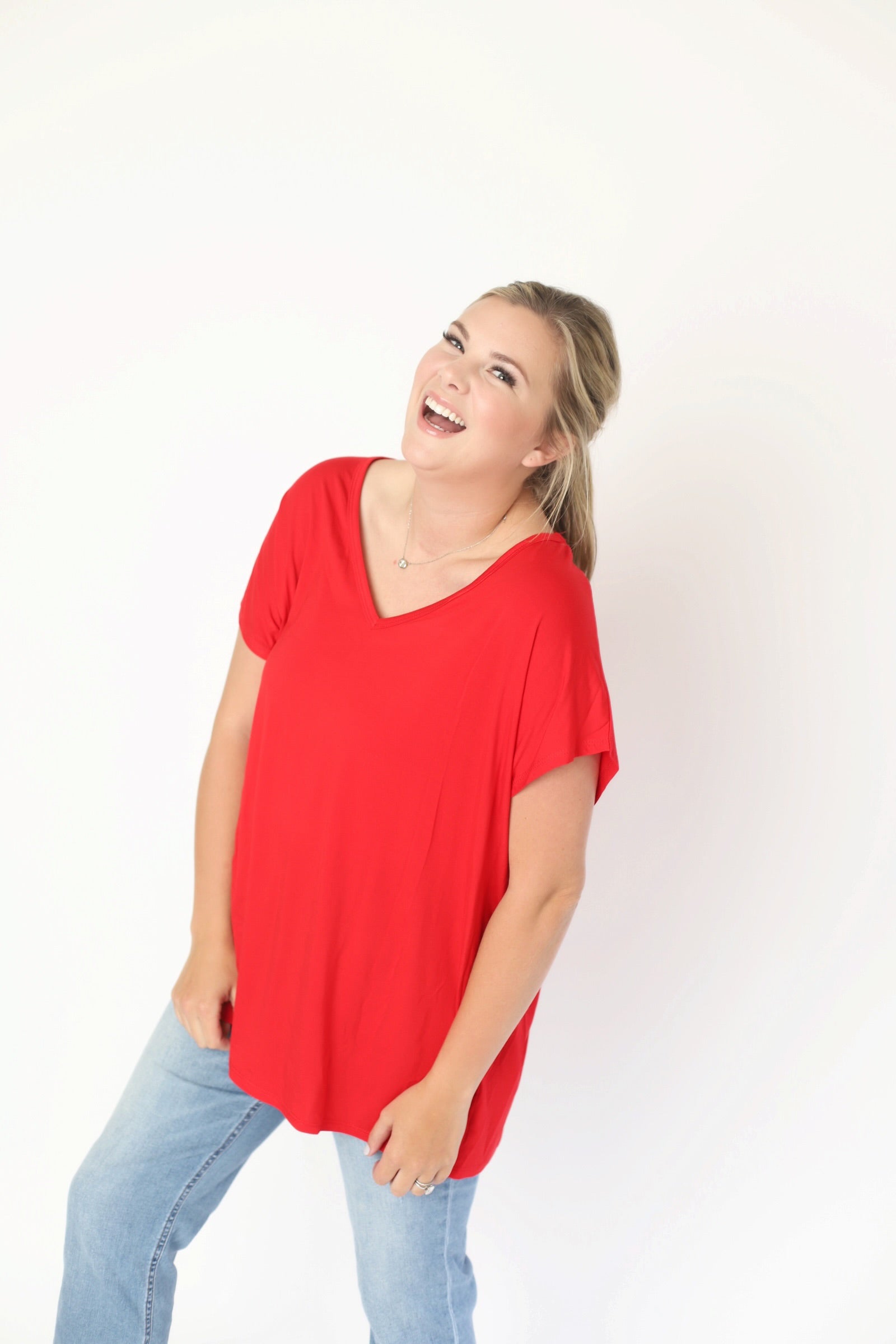 The Piper Tee - Red