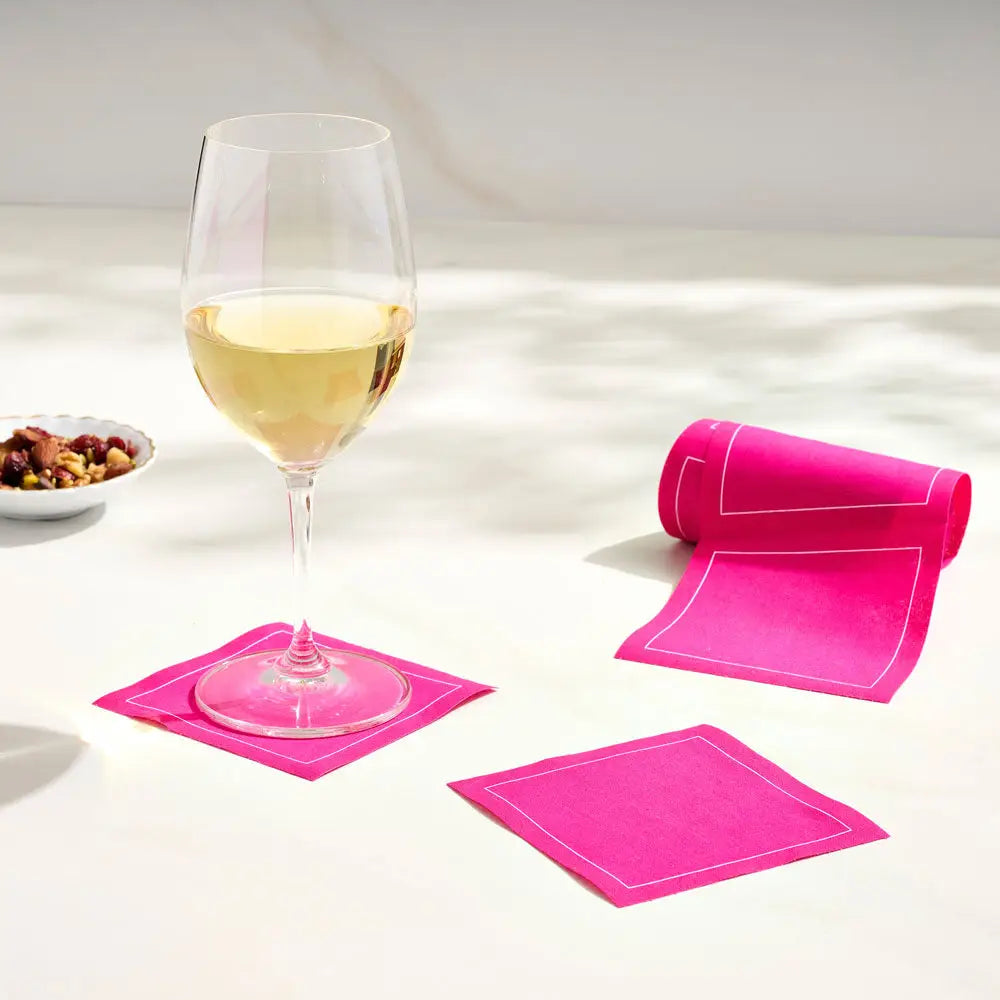 Cocktail Napkin Roll - Blush Crush (Fuchsia Pink)