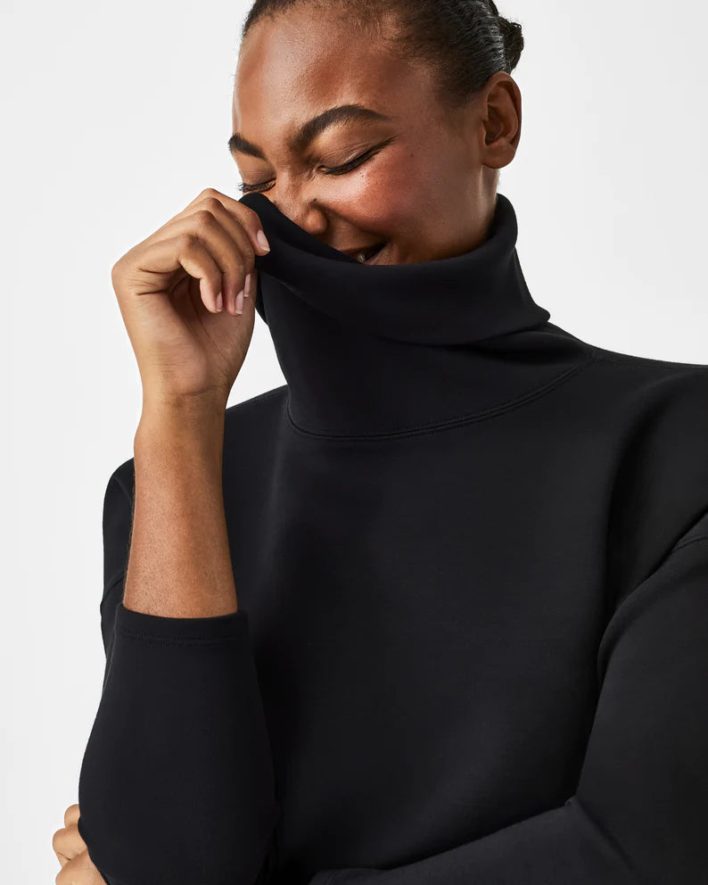 AirEssentials Turtleneck Tunic- Black