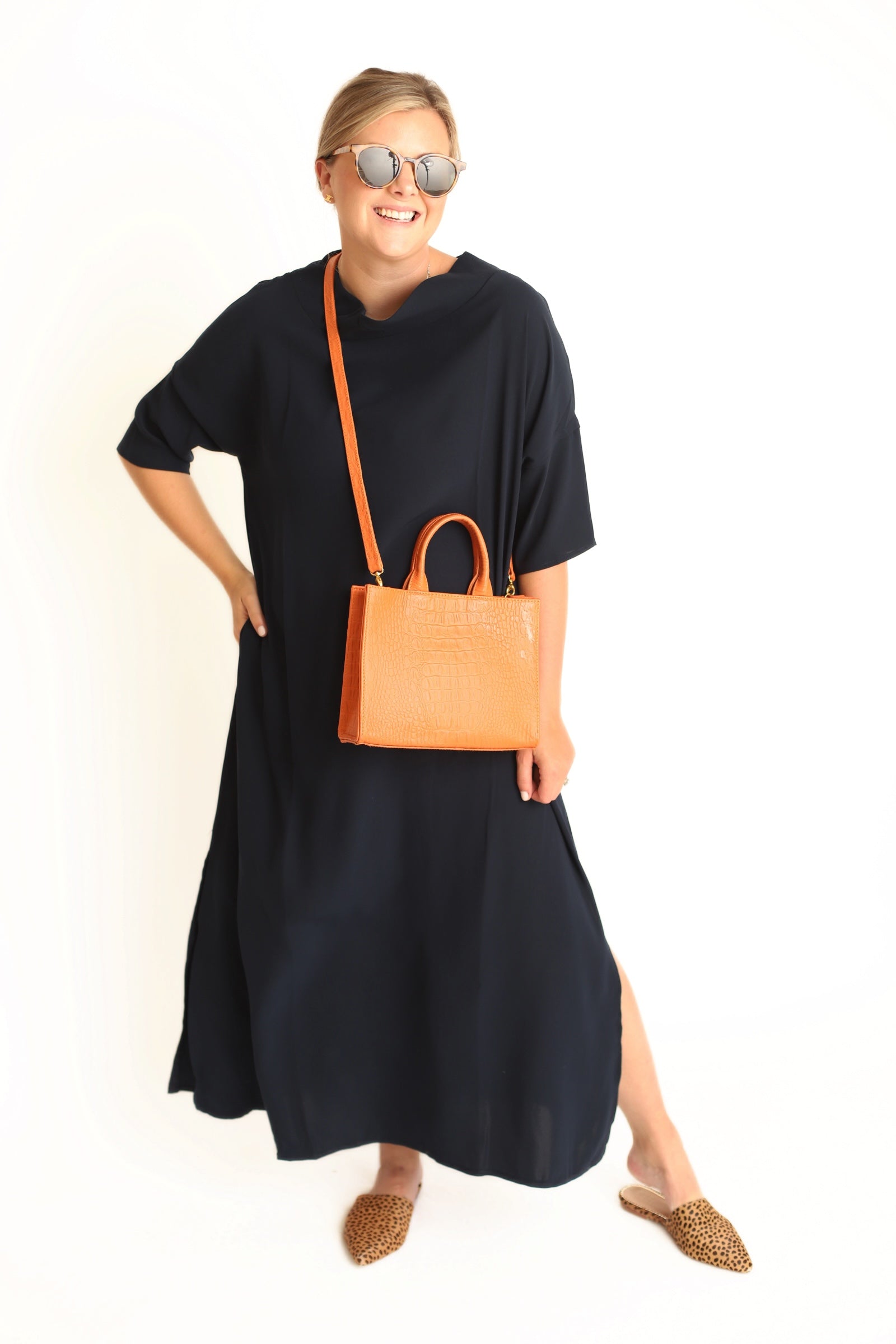 Audrey Maxi Dress- Navy