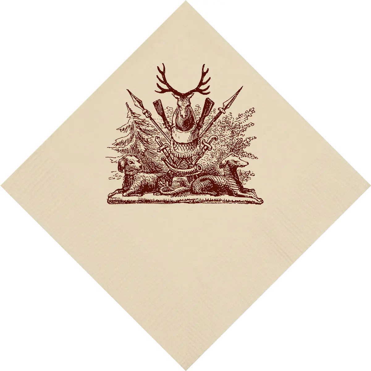 Cocktail Napkin - Hunting Creset