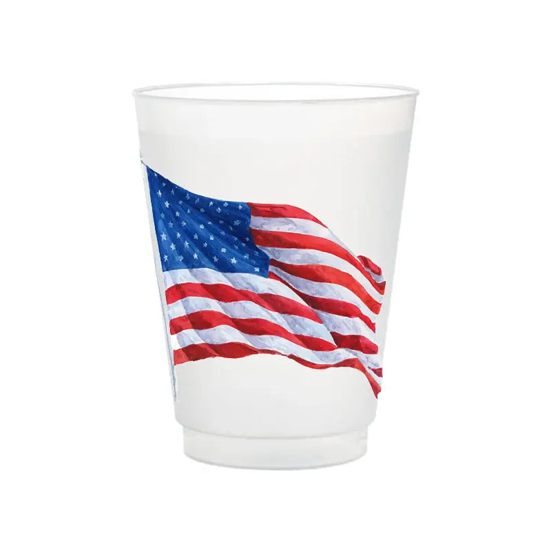 Frosted Cups- American Flag