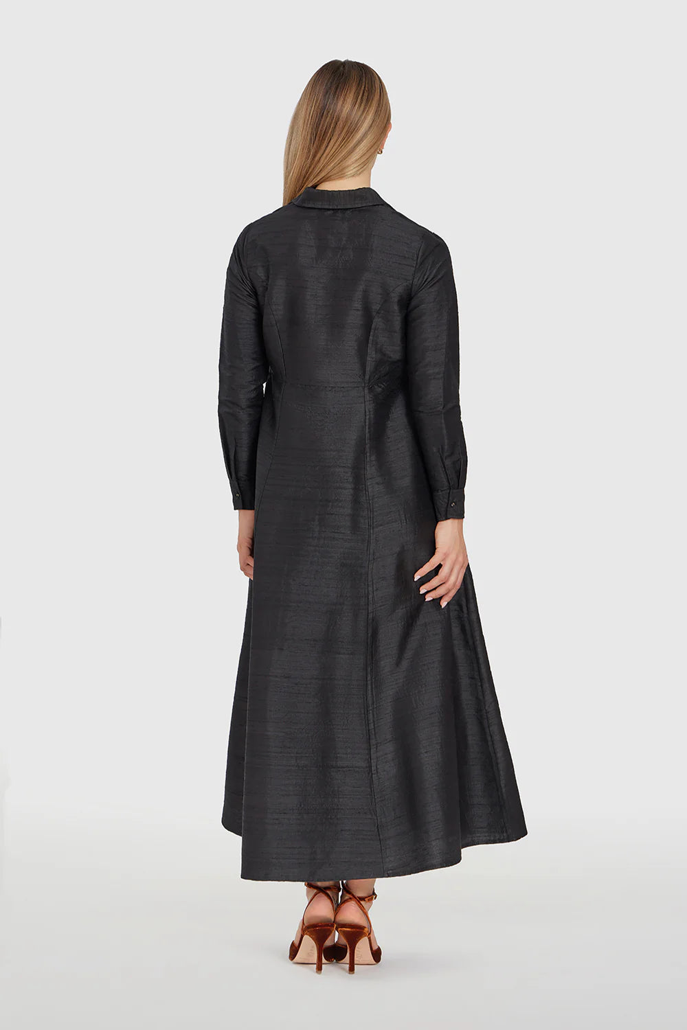 Classic Shirt Dress - Black