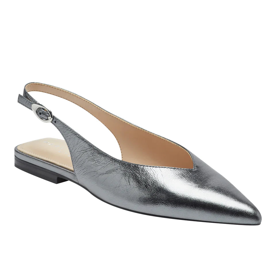 Gabra Slingback Flat - Pewter