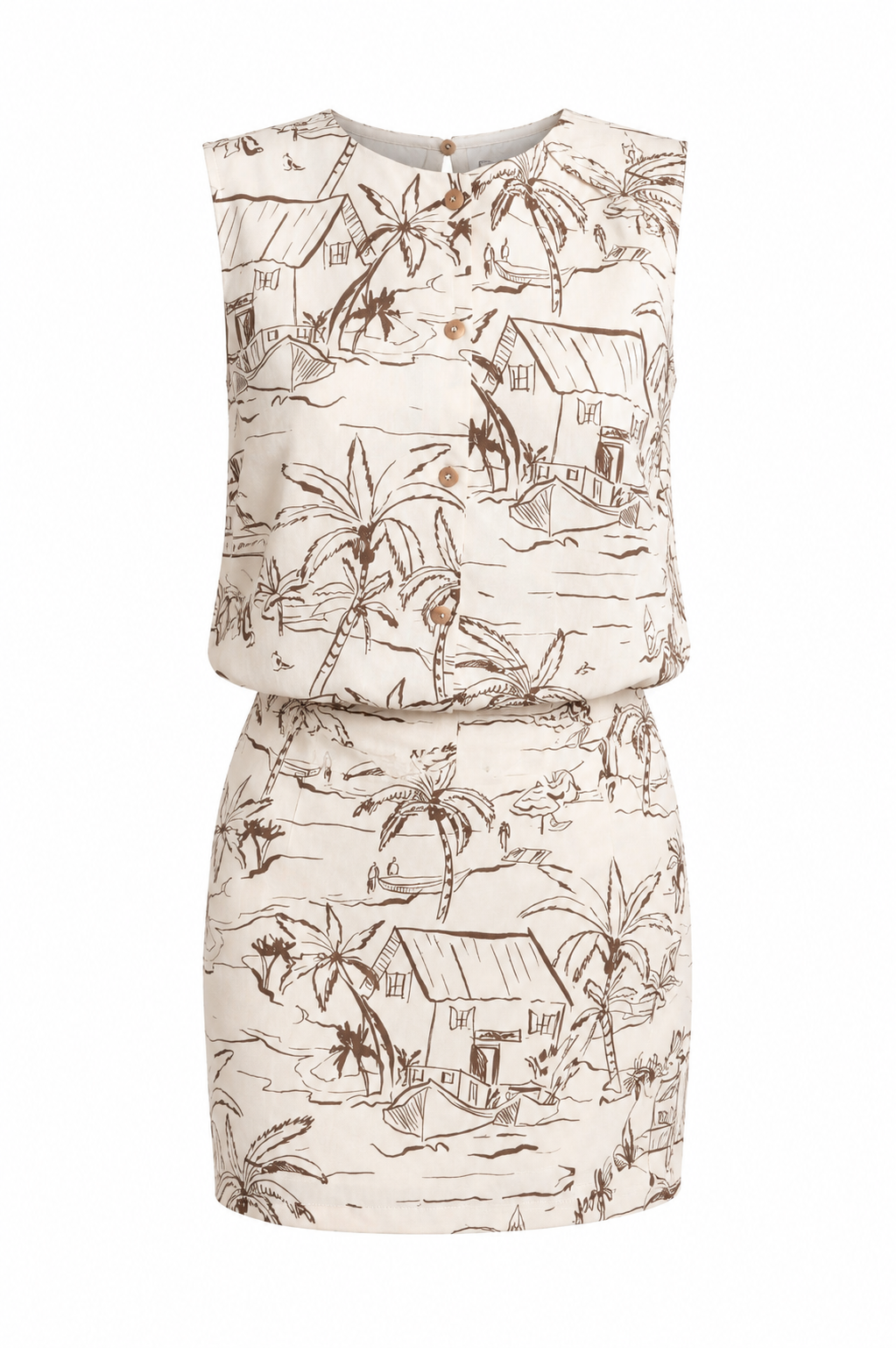 Baha Coconut Hut Sleeveless Top