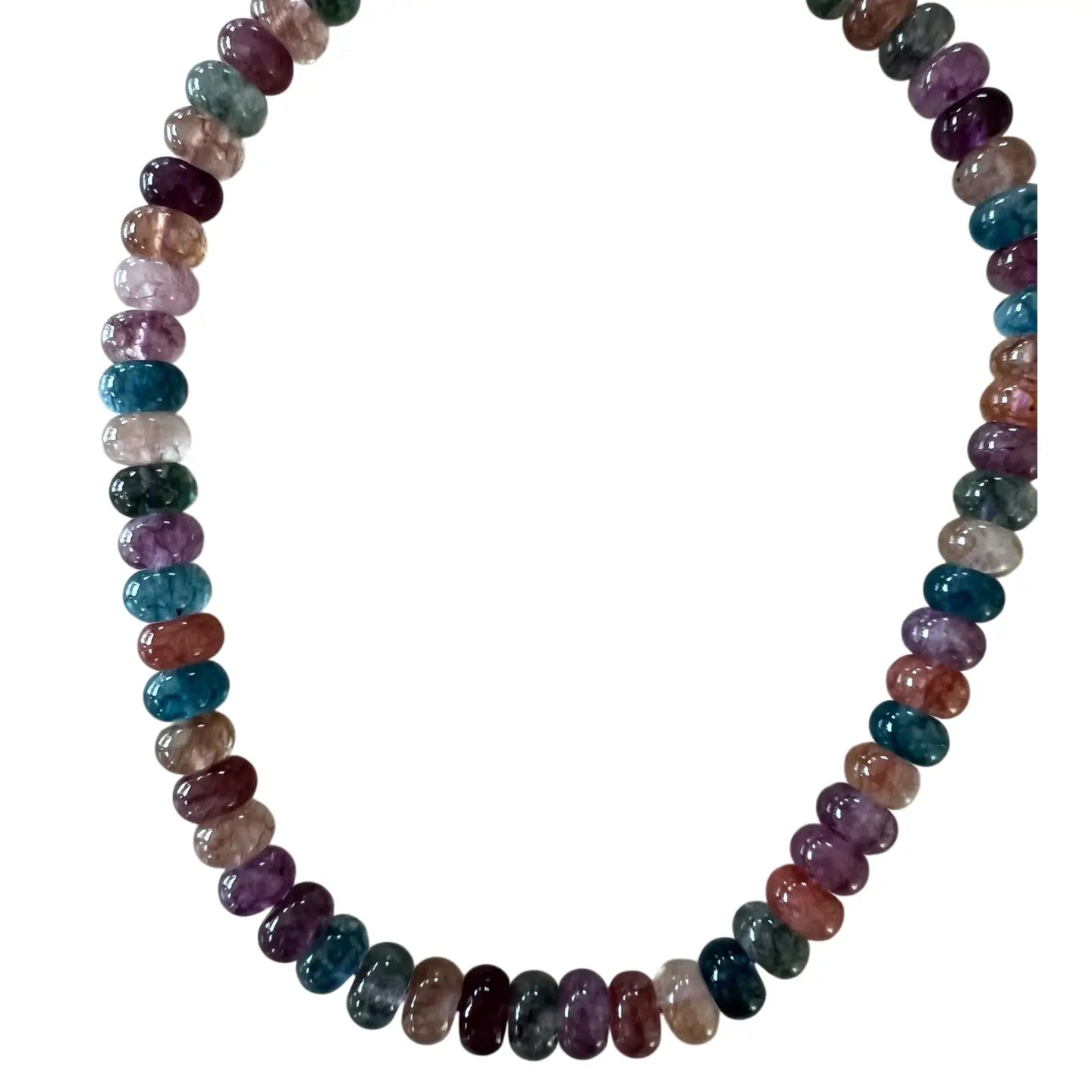 The Lilly Gemstone Bead Necklace - Multiple Colorways