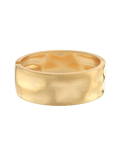 Textured Gold Hinge Bangle