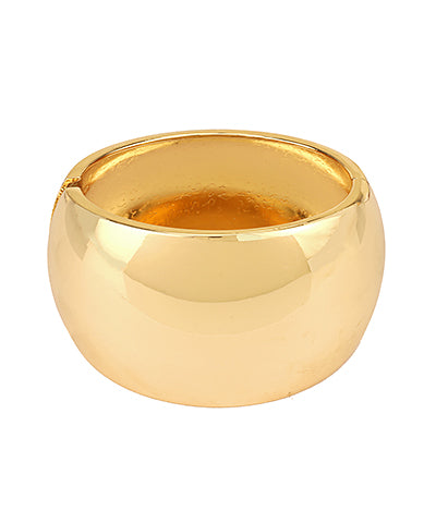 Gold Hinged Bangle Bracelet