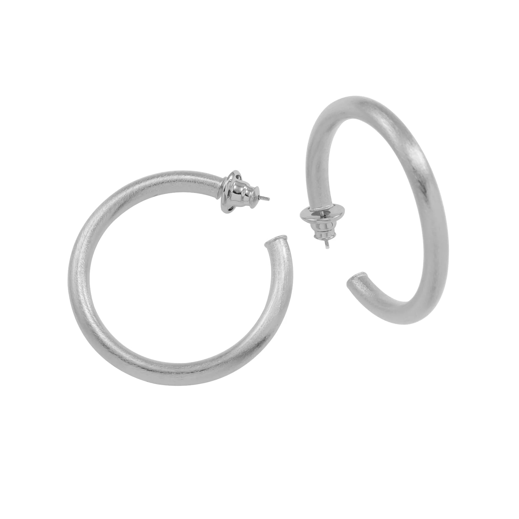 Lucy Midi Hoop- Silver