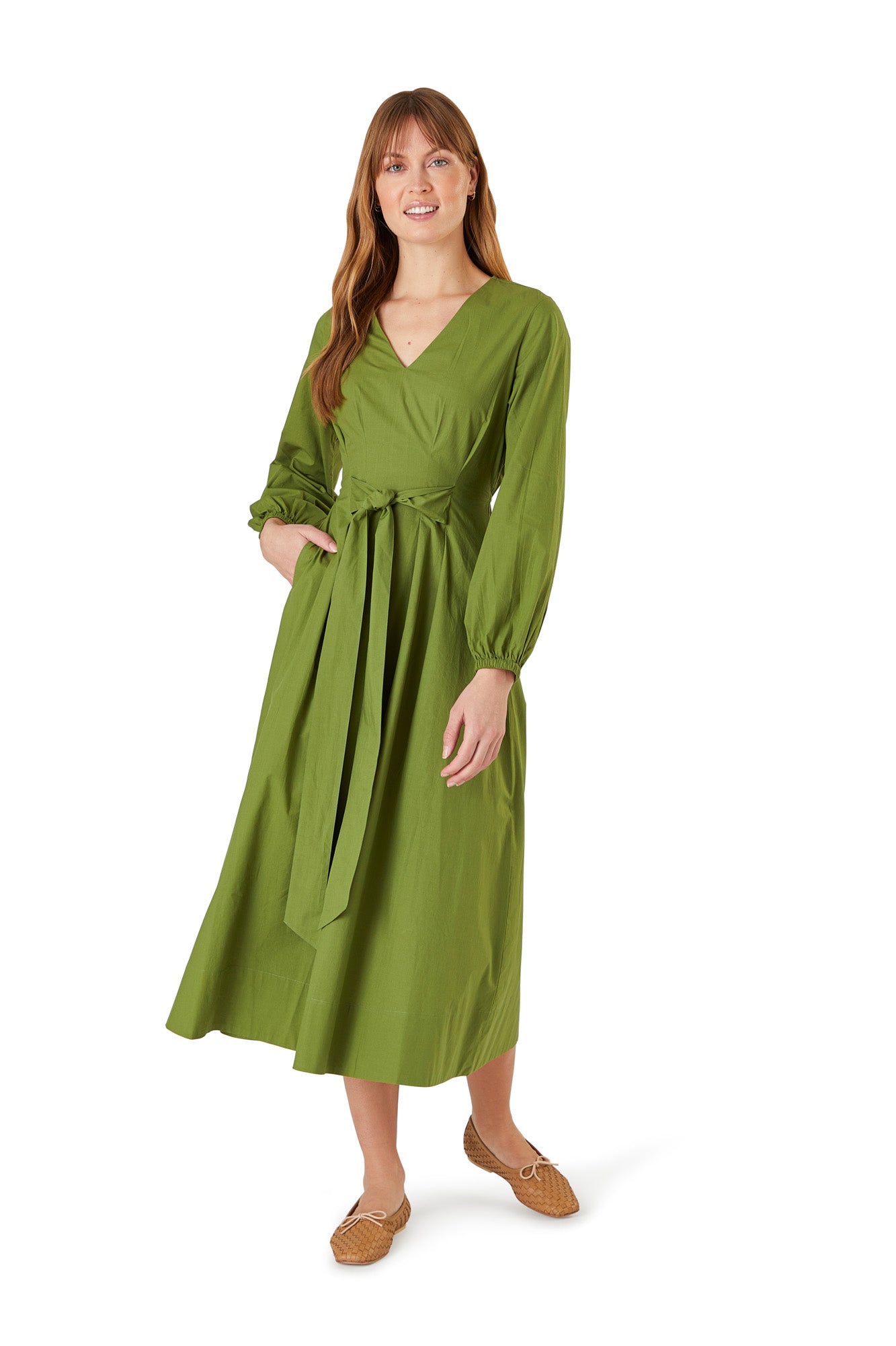 Adler Dress- Autumn Green