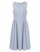 Light blue sleeveless dress on a white background