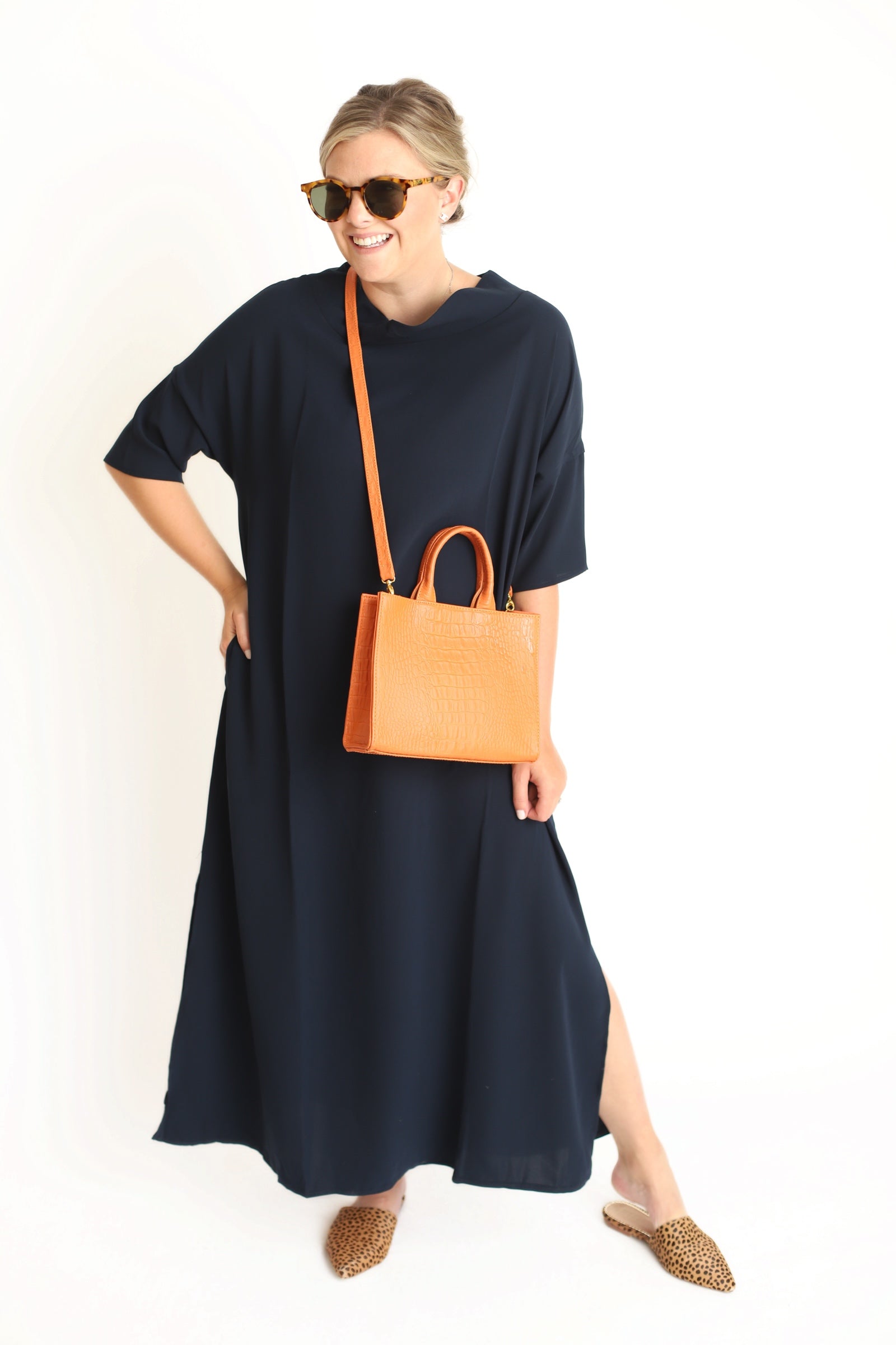 Audrey Maxi Dress- Navy