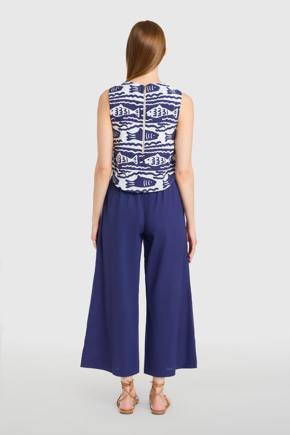 Crop Top - Fish Print