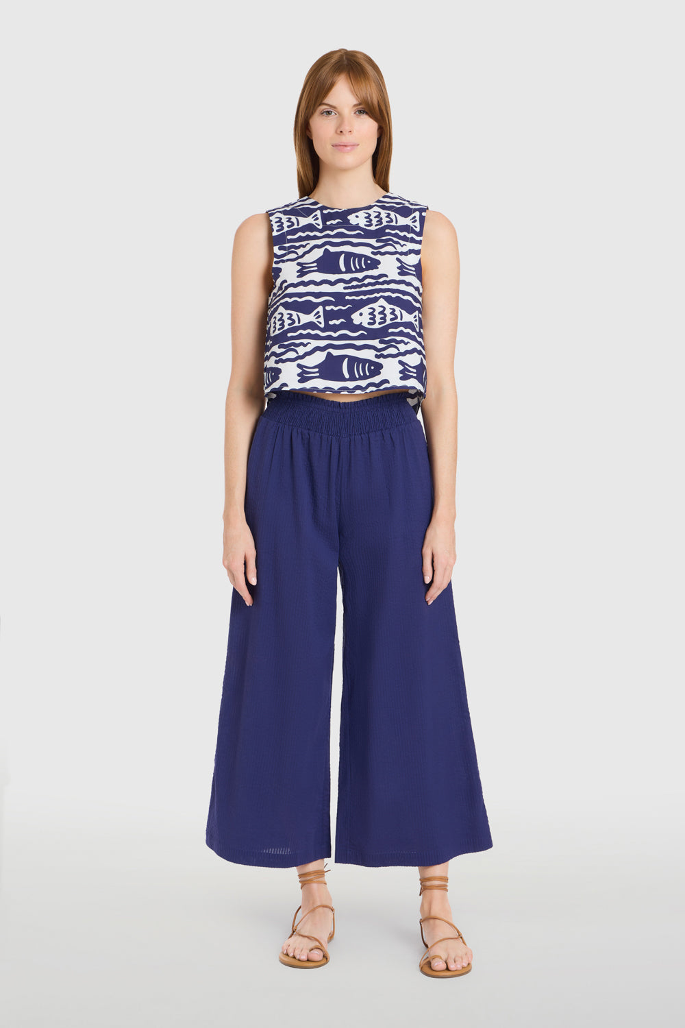 Crop Top - Fish Print